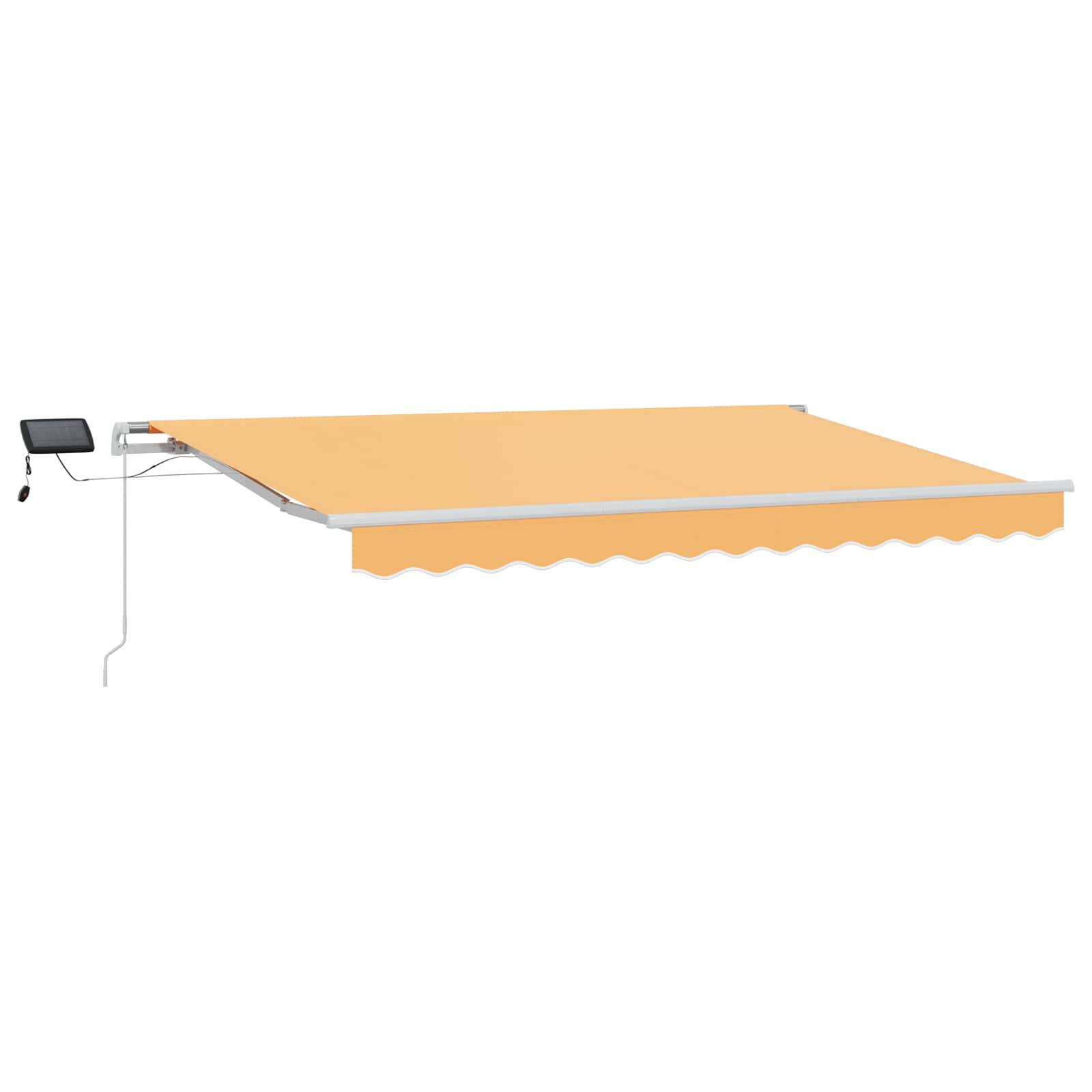 vidaXL Einziehbare Markise Sand 600 x 350 cm Stoff und Stahl