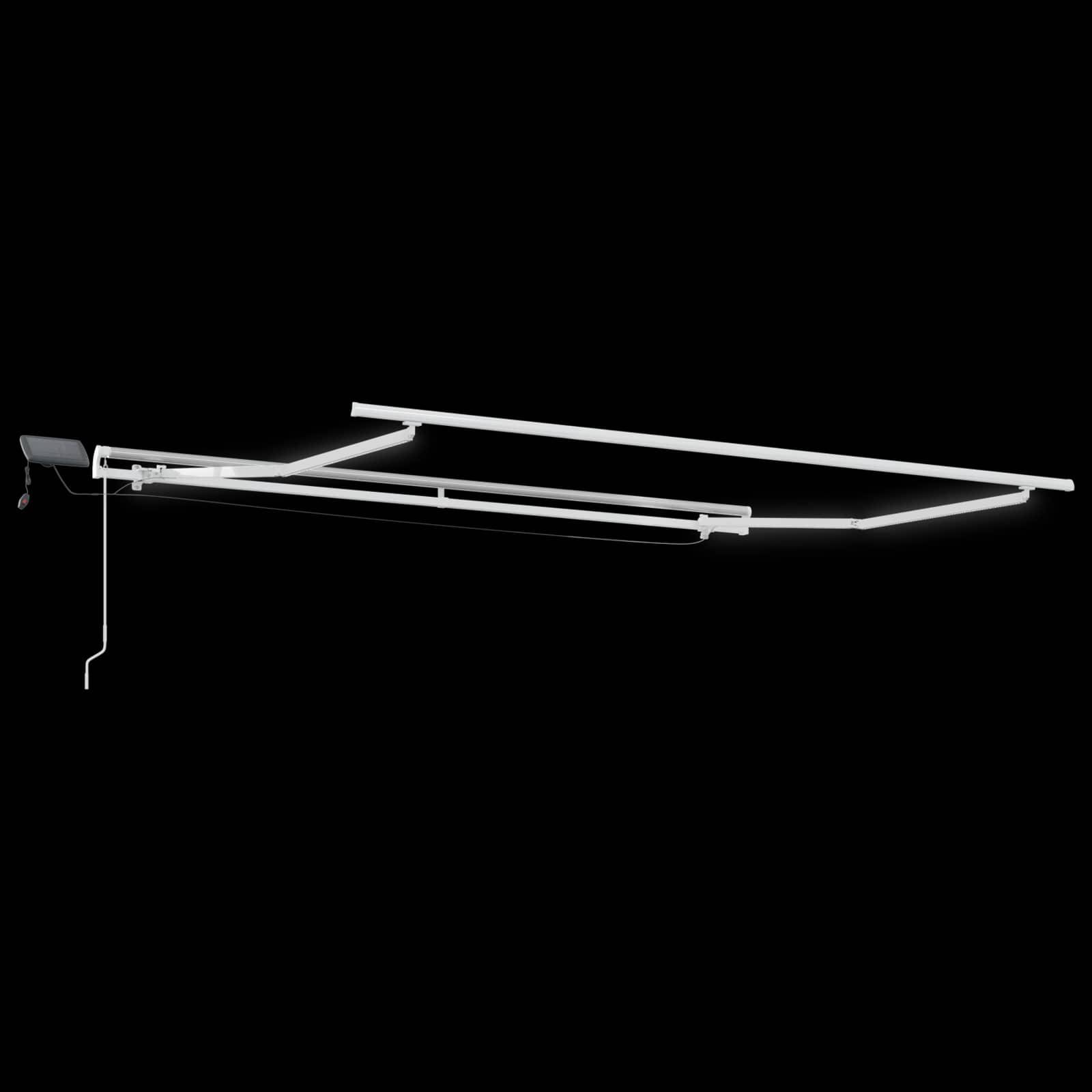vidaXL Einziehbare Markise Sand 600 x 350 cm Stoff und Stahl