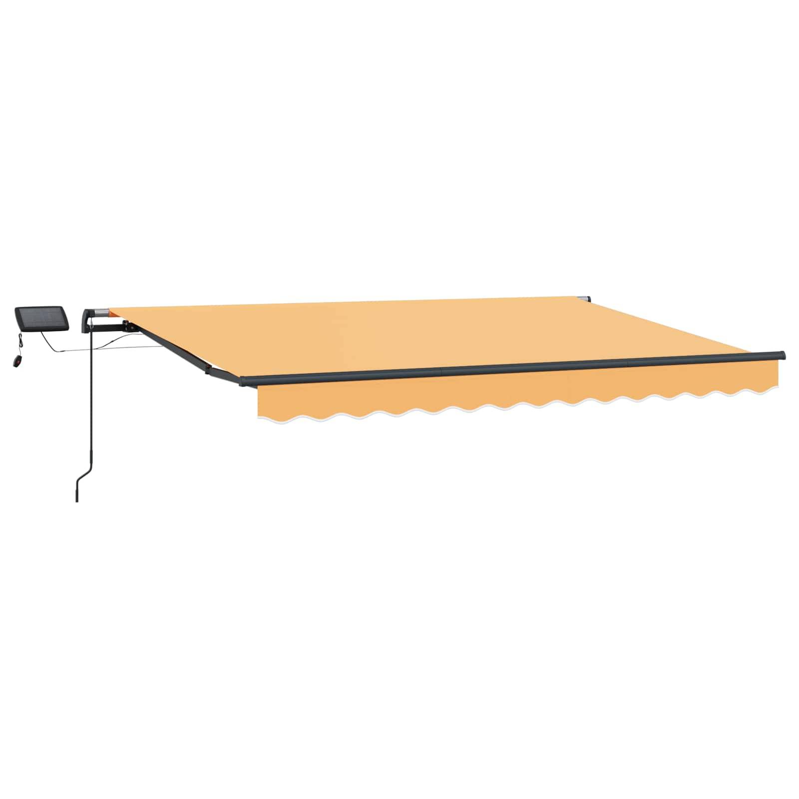 vidaXL Einziehbare Markise Sand 450 x 300 cm Stoff