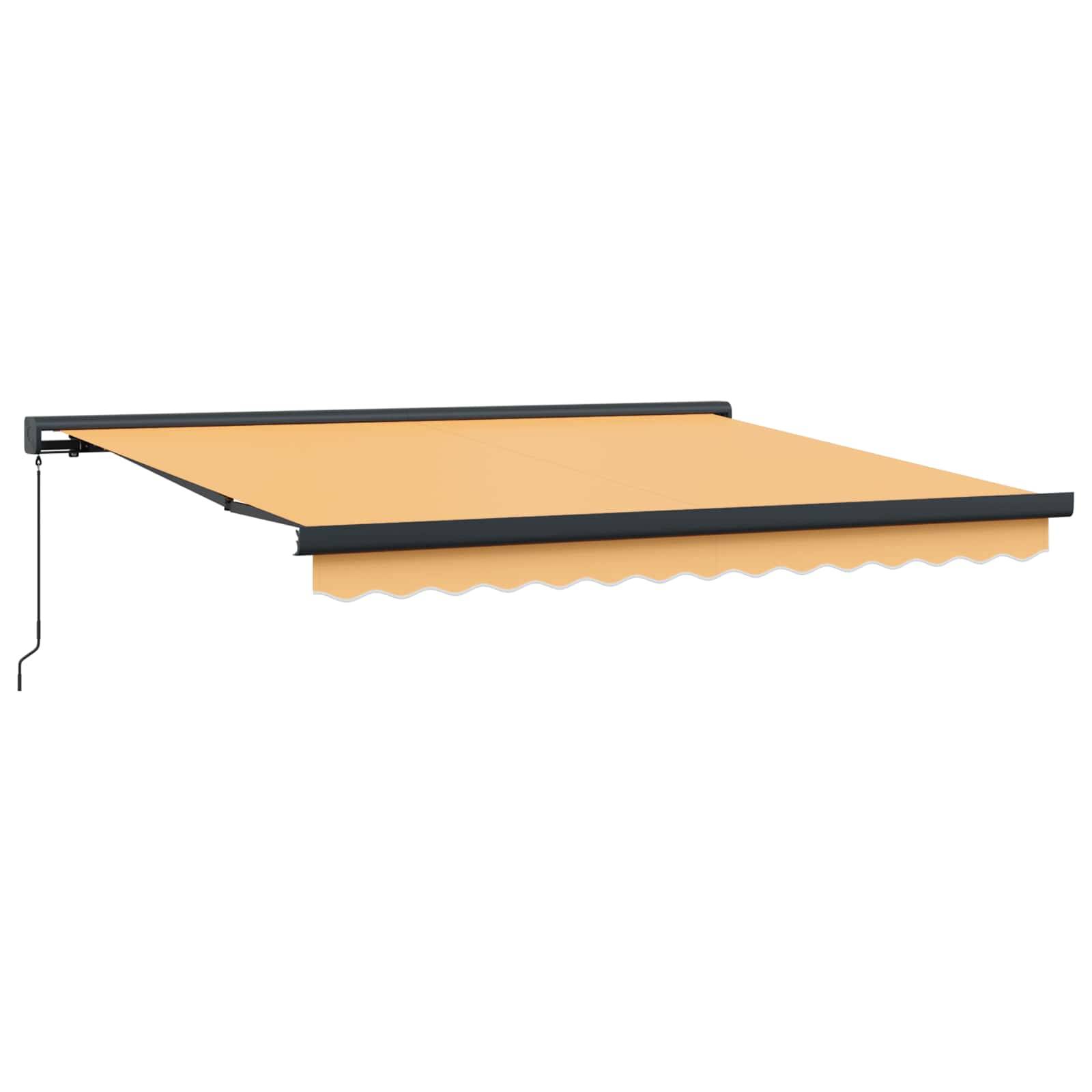vidaXL Einziehbare Markise Sand 450 x 300 cm Stoff und Metall