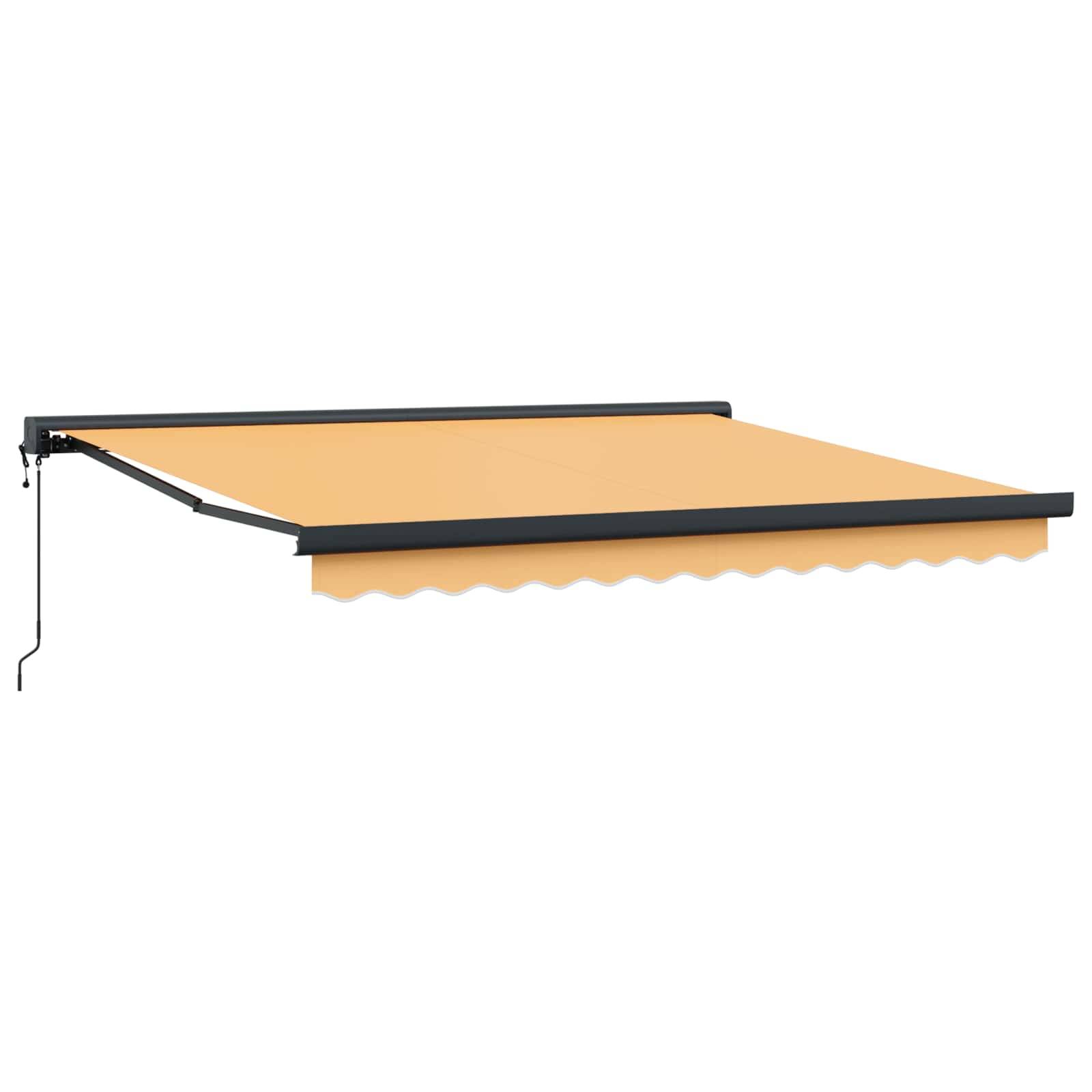 vidaXL Markise Sand 350 x 250 cm Polyester und Aluminium