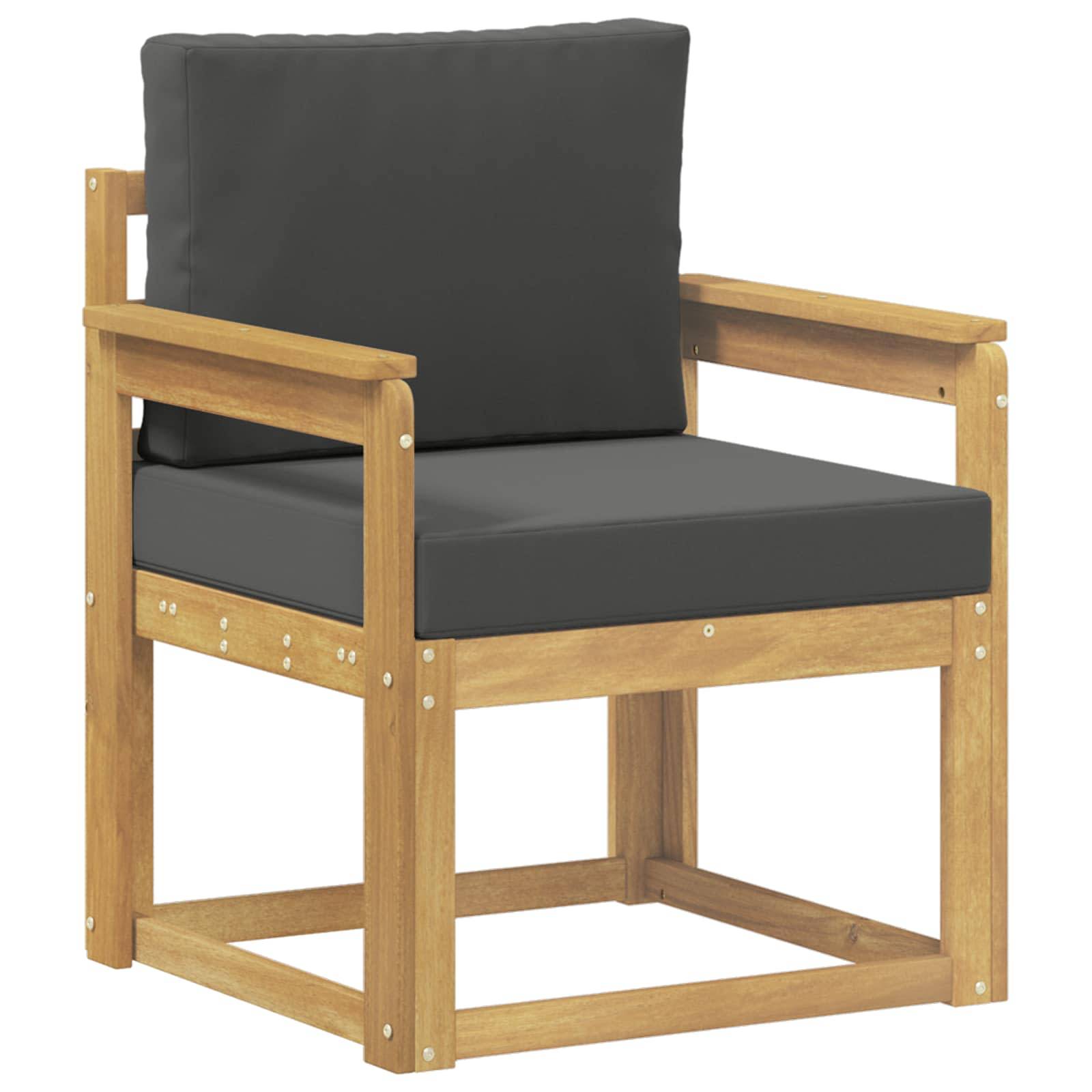 vidaXL 2 Stück Outdoor-Sofagarnitur Polyester Weiß und Anthrazit