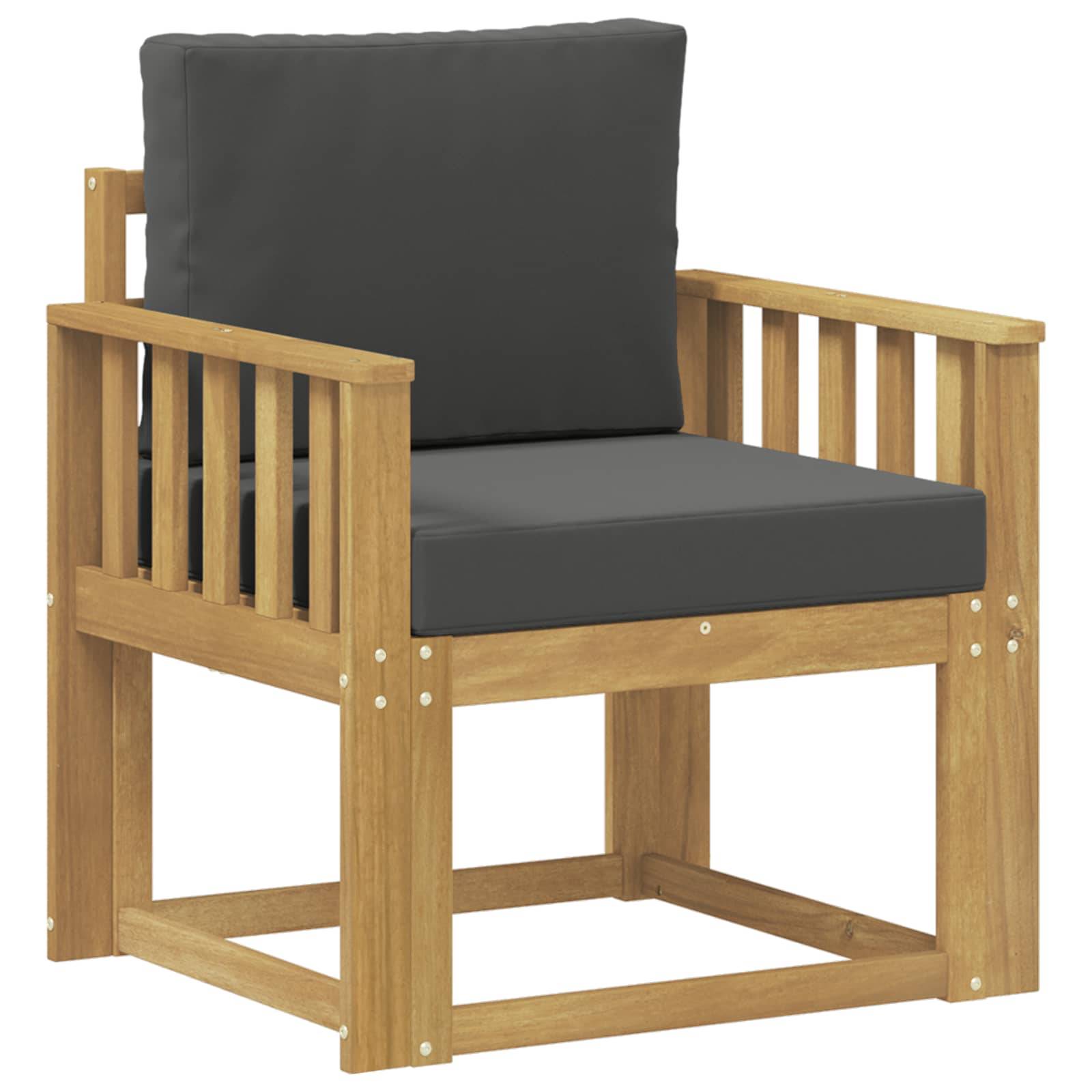 vidaXL 2 Stück Outdoor-Sofagarnitur Polyester Weiß und Anthrazit