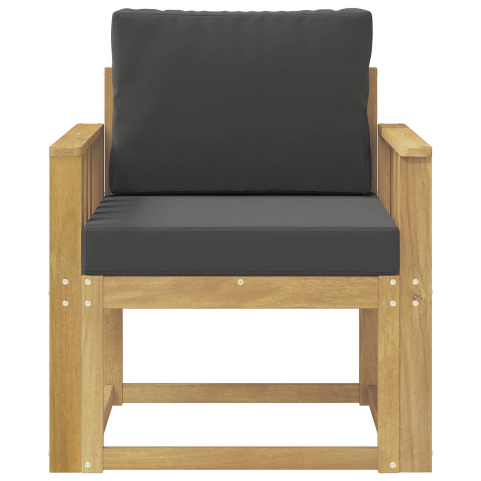 vidaXL 2 Stück Outdoor-Sofagarnitur Polyester Weiß und Anthrazit