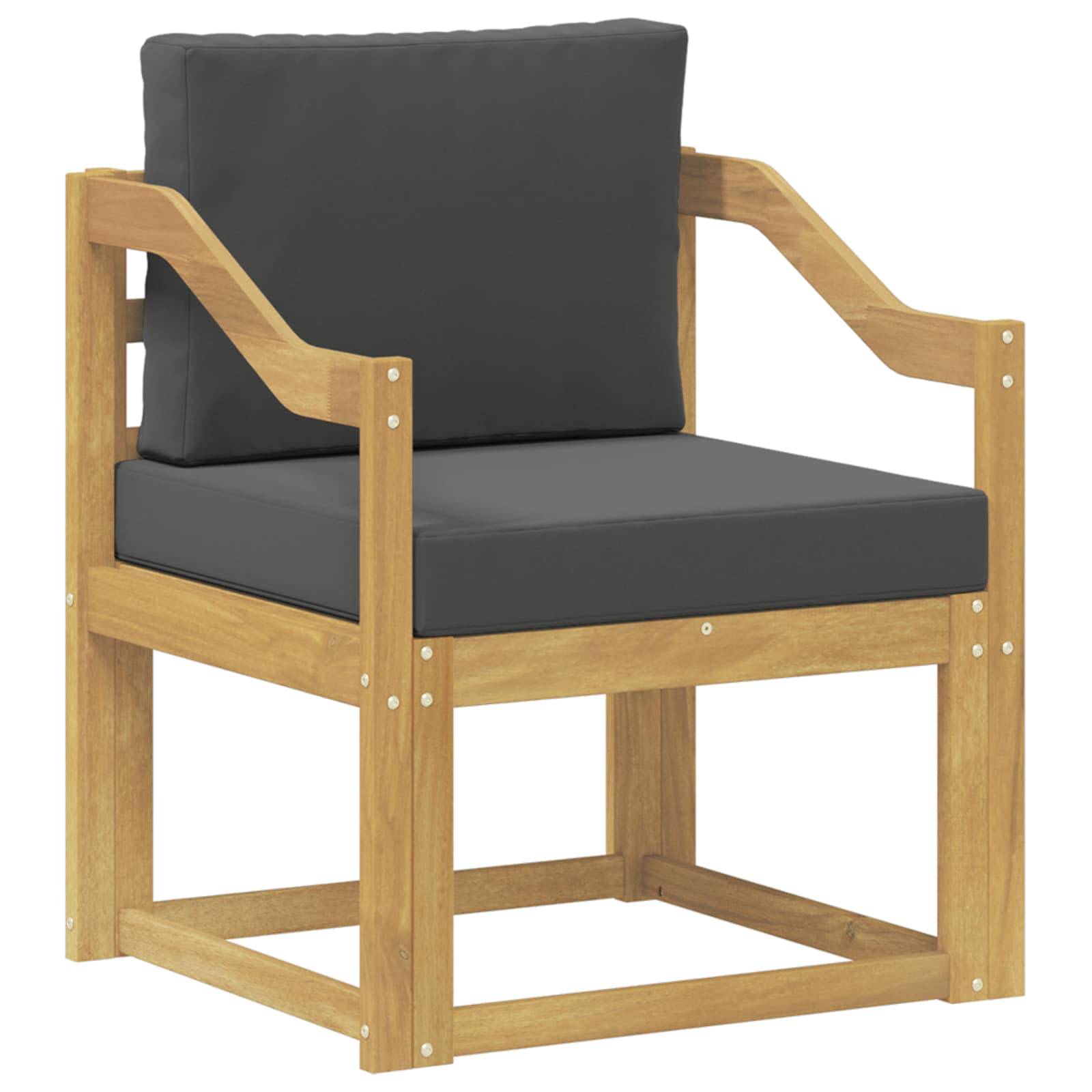 vidaXL 2 Stück Outdoor-Sofagarnitur Polyester Weiß und Anthrazit
