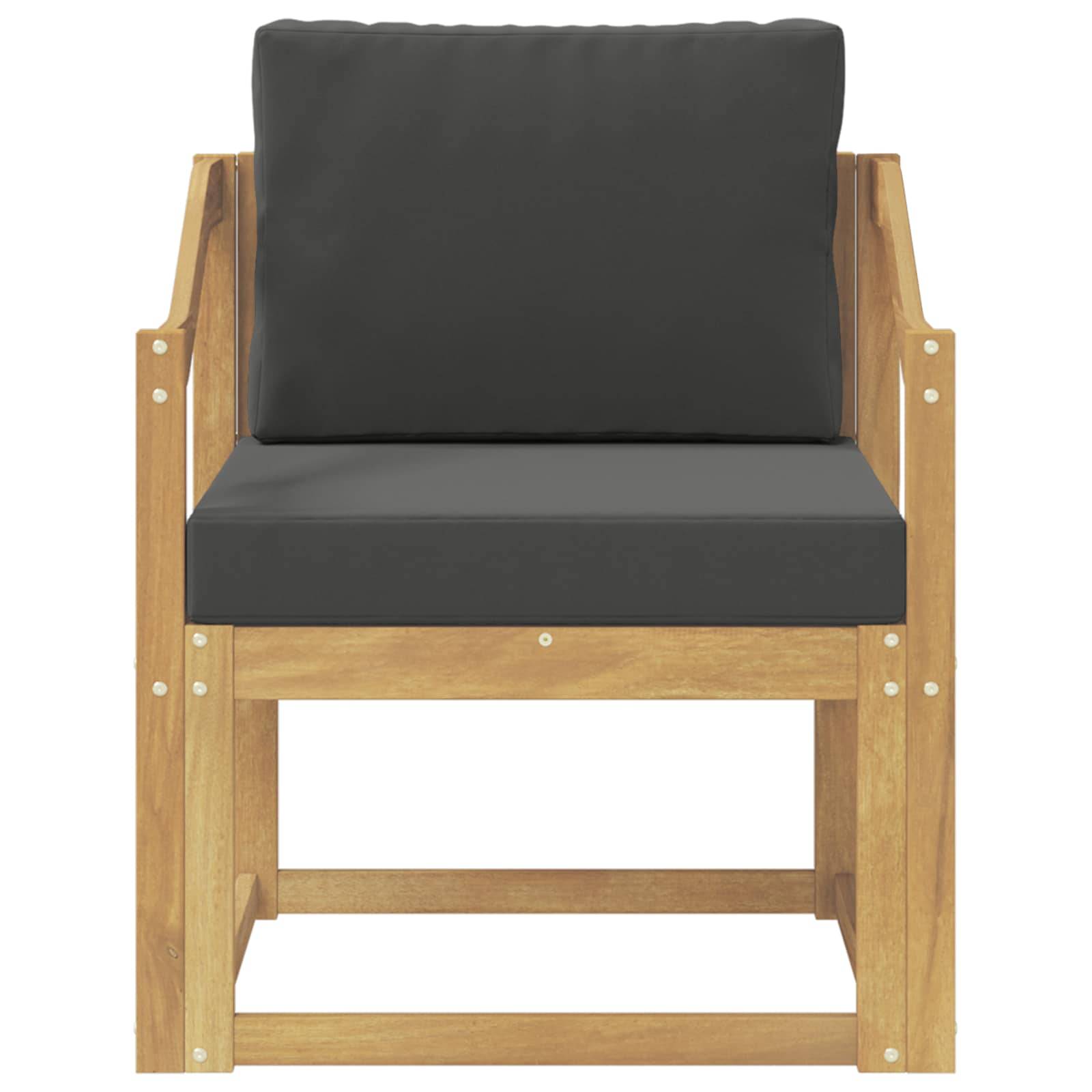 vidaXL 2 Stück Outdoor-Sofagarnitur Polyester Weiß und Anthrazit