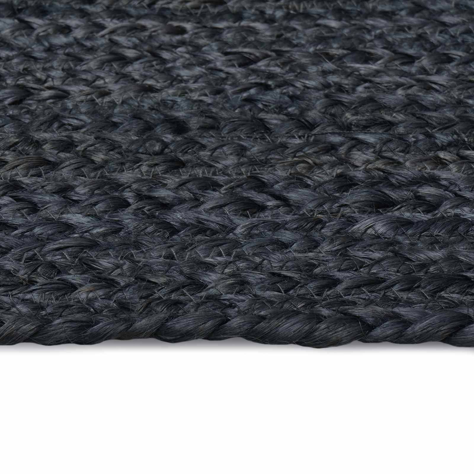 vidaXL Bereichsteppiche Rechtwinklig Dunkelgrau 60 x 110 cm Jute
