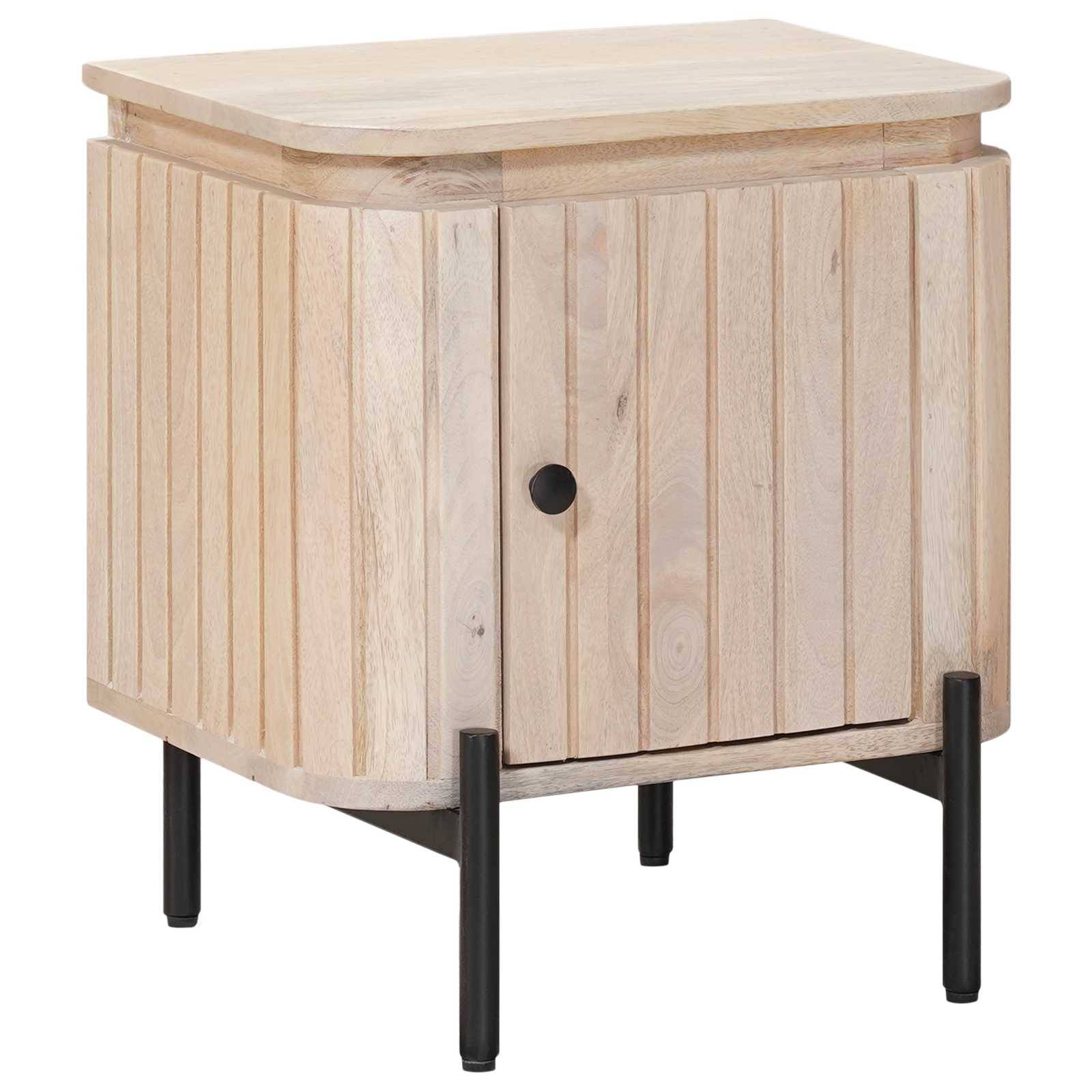 vidaXL Handgefertigter Nachttisch Weiß 40 x 30 x 45 cm