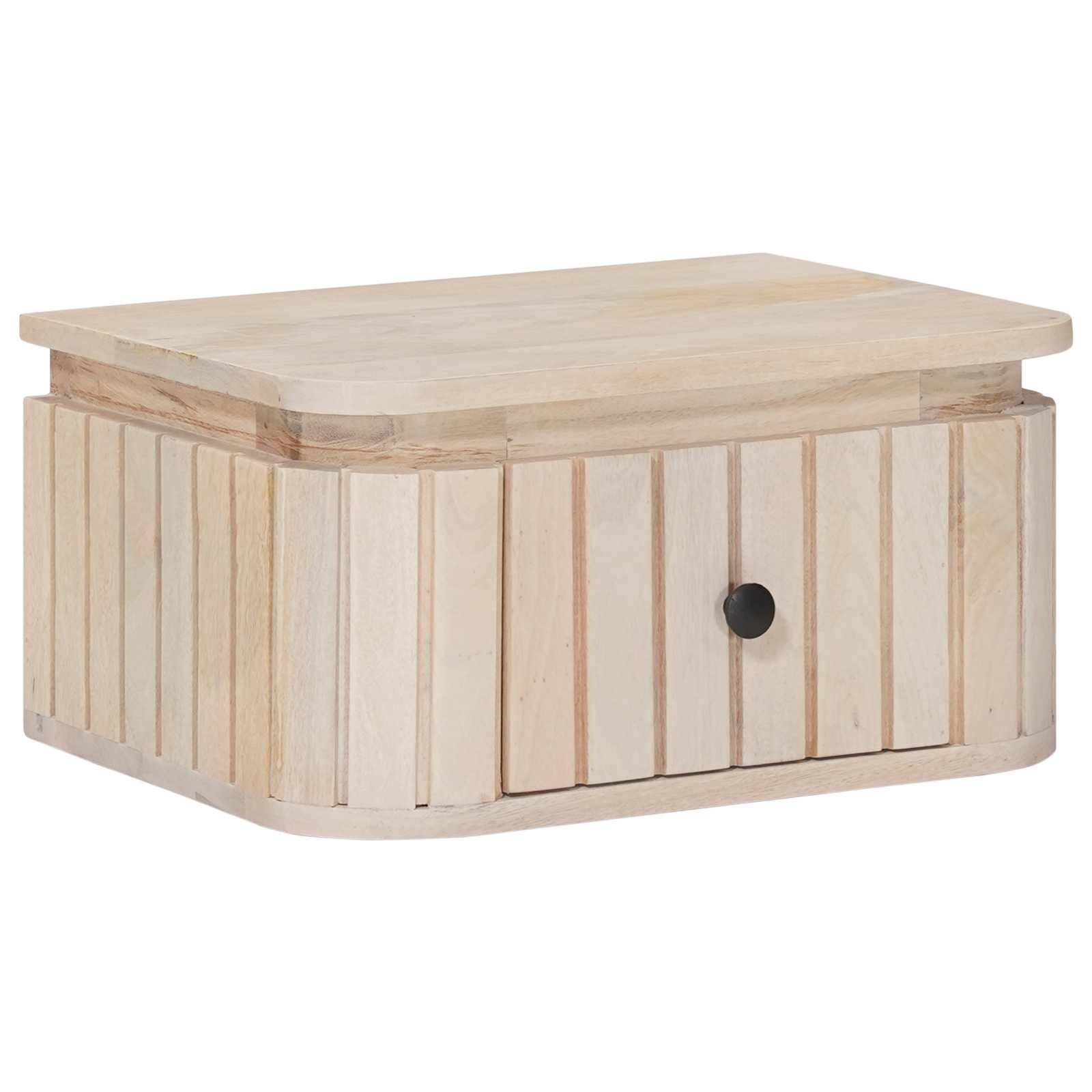 vidaXL Handgefertigter Nachttisch Weiß 40 x 30 x 20 cm