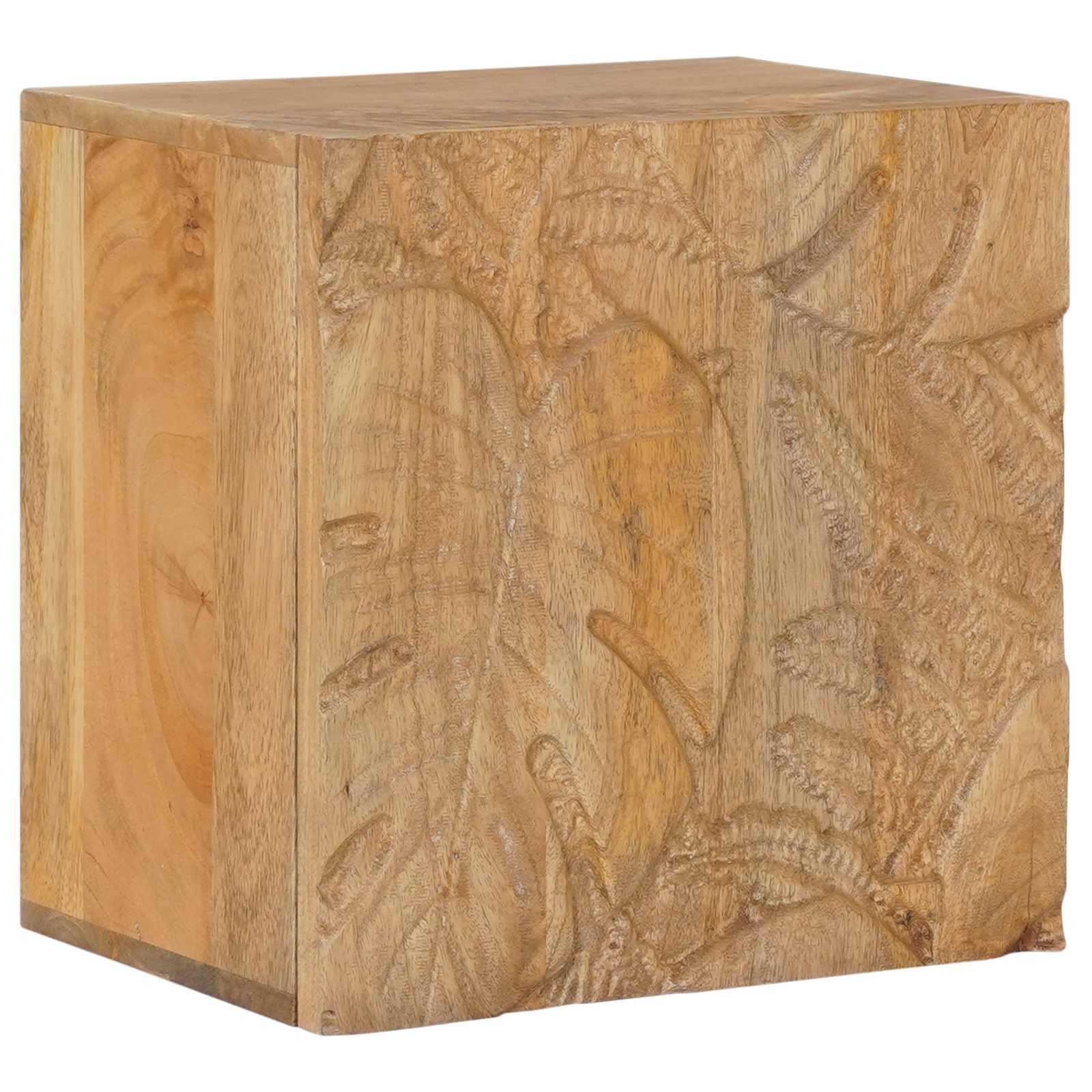 vidaXL Handgefertigter Nachttisch Teakbraun 40x30x40 cm