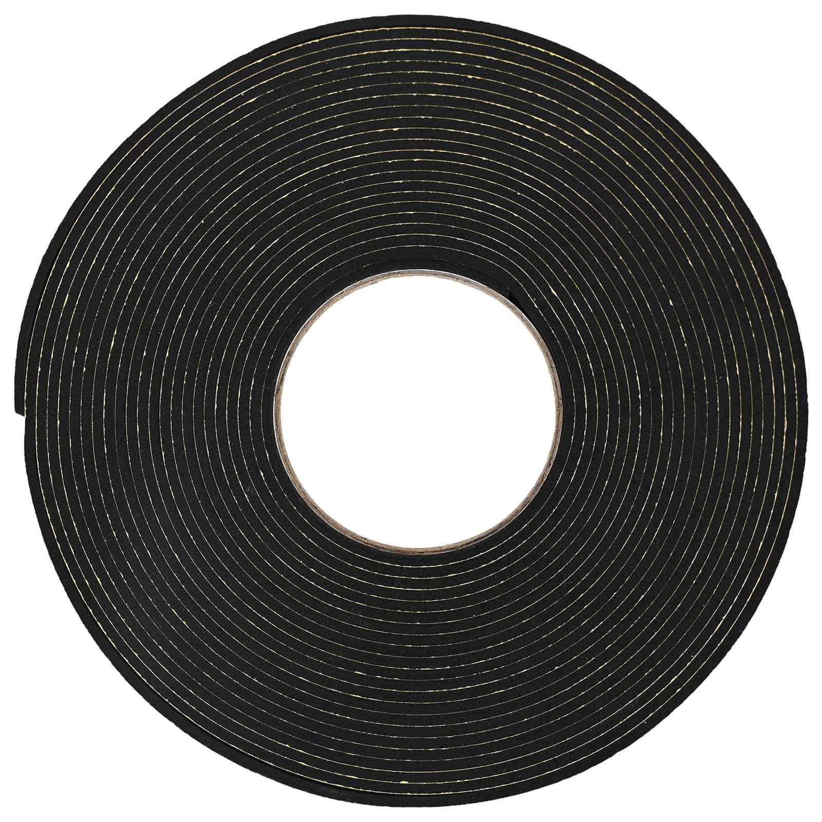 vidaXL Selbstklebendes Schaumstoffband Schwarz 10mm x 10m CR-Schaum