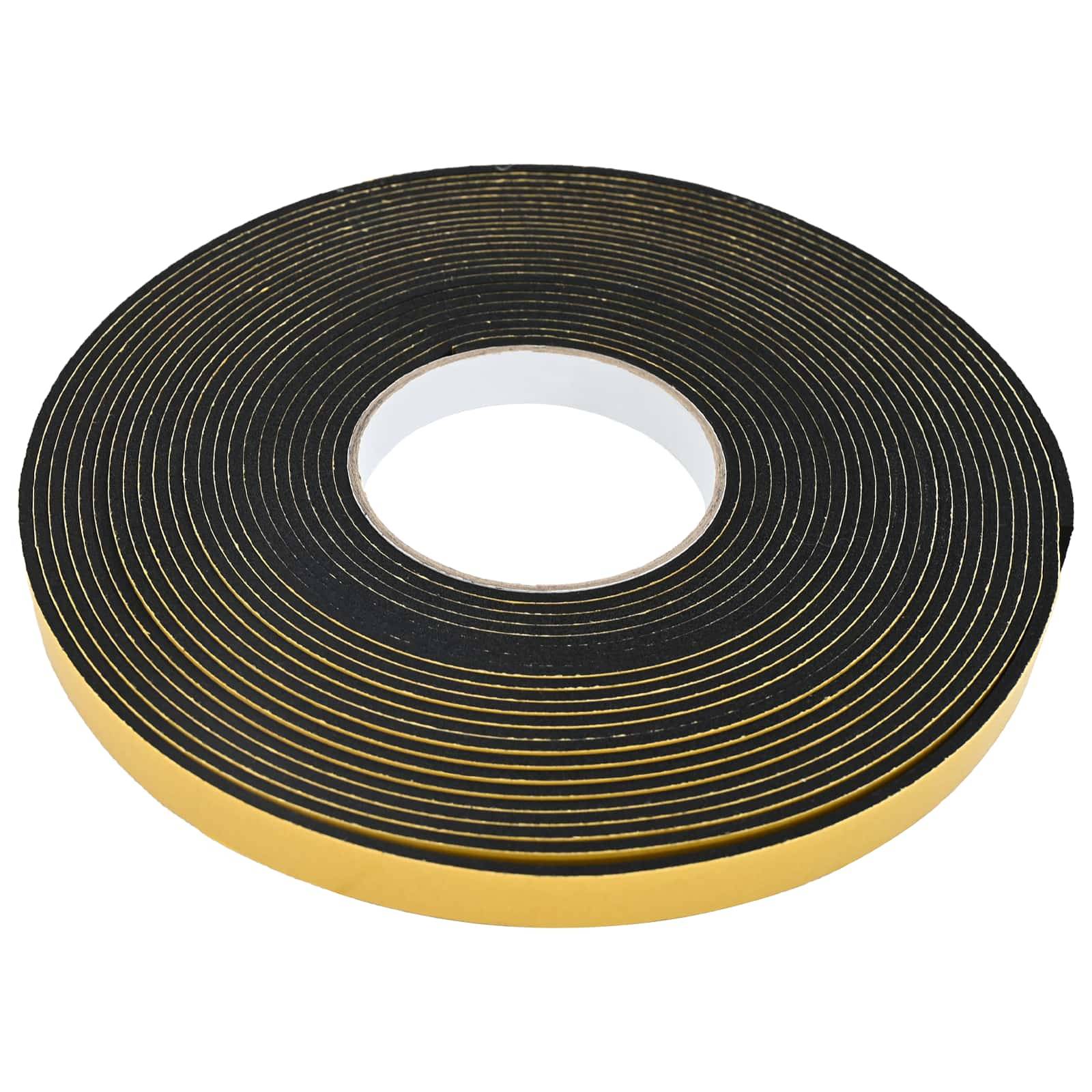 vidaXL Selbstklebendes Schaumstoffband 2 pcs Schwarz 15 mm x 10 m
