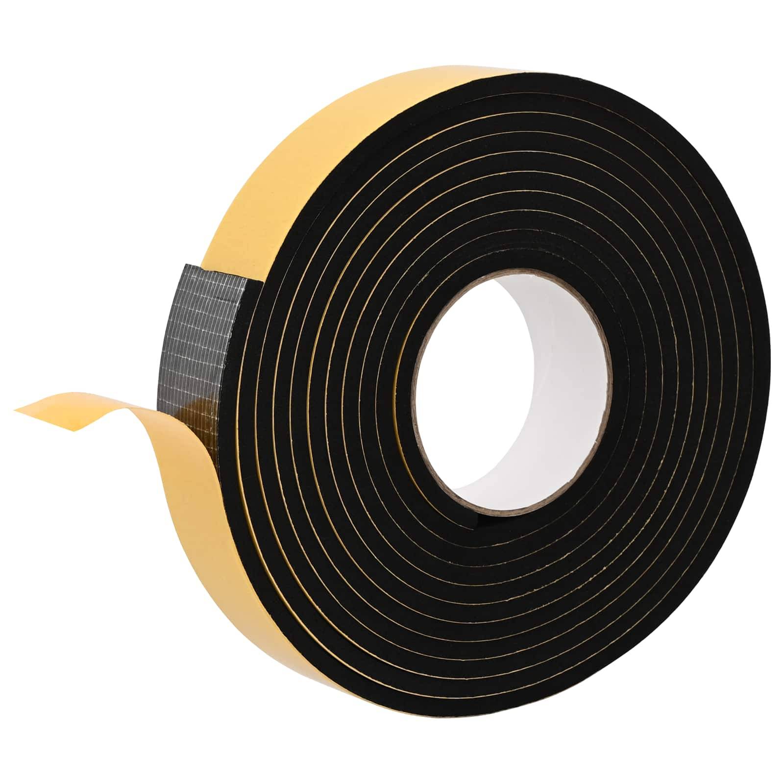 vidaXL Selbstklebendes Schaumstoffband 2 pcs Schwarz 30mm x 5m