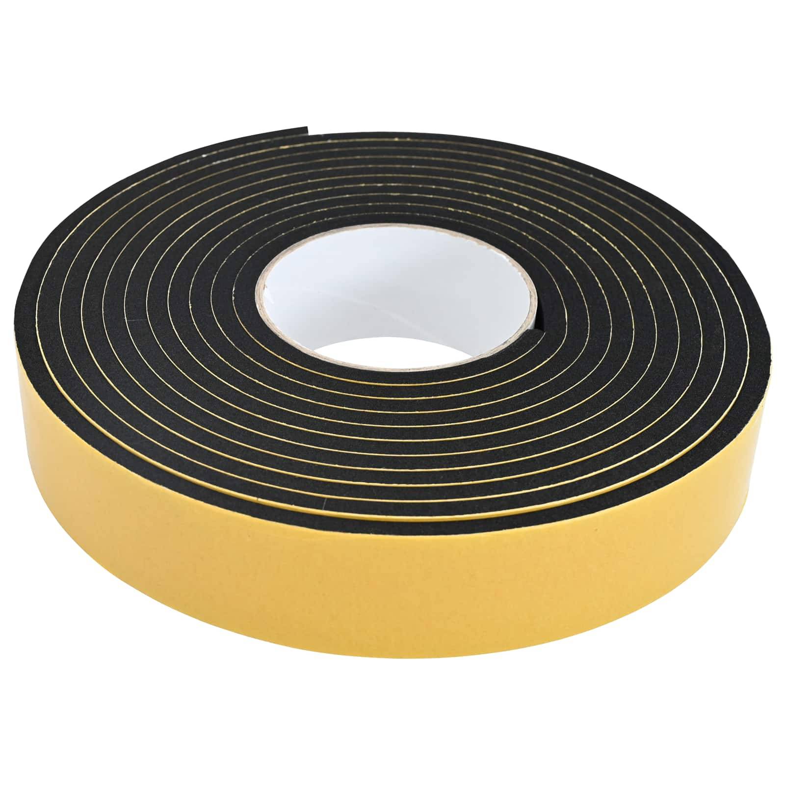 vidaXL Selbstklebendes Schaumstoffband 2 pcs Schwarz 30mm x 5m