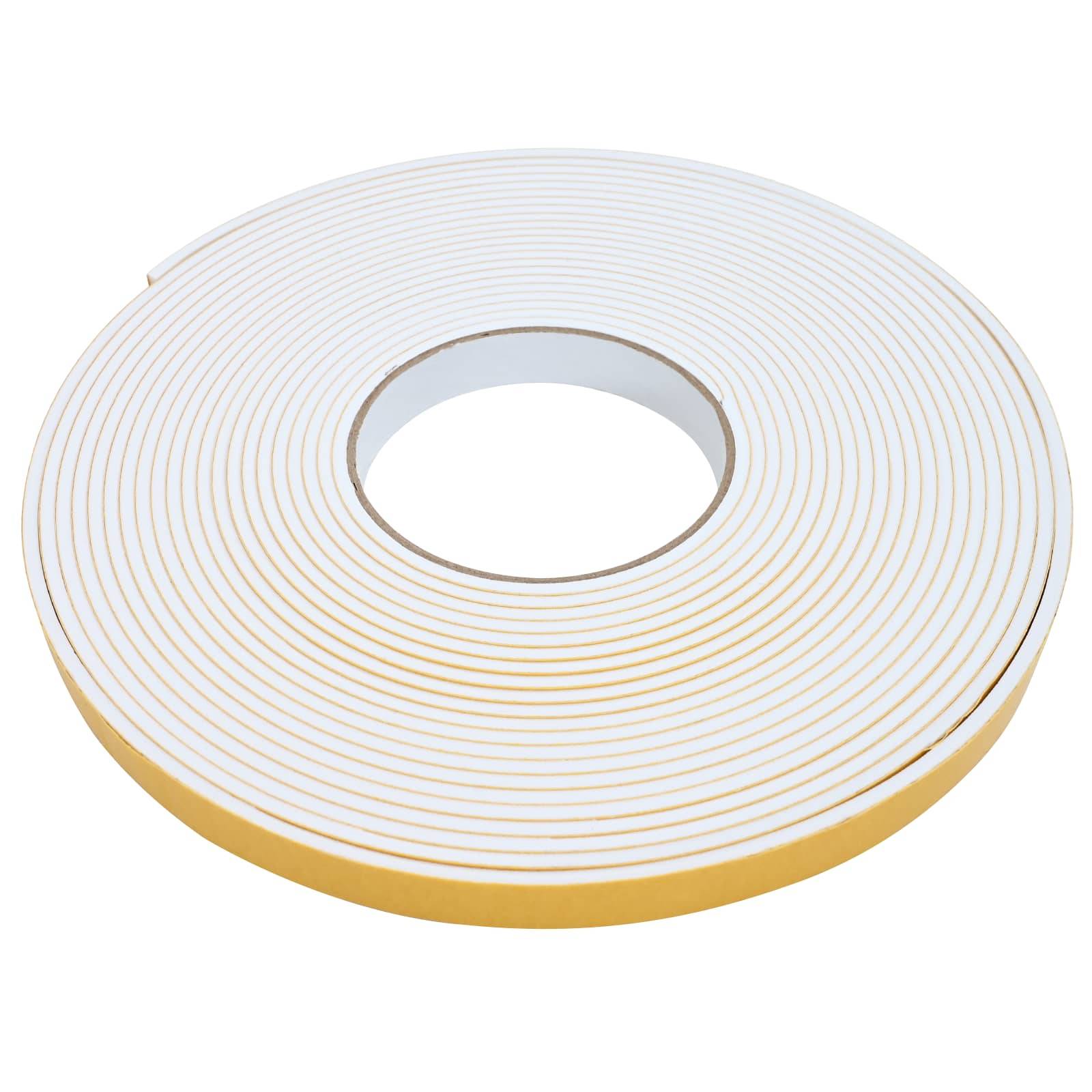 vidaXL Selbstklebendes Schaumstoffband Weiß 10mm x 10m CR-Schaum