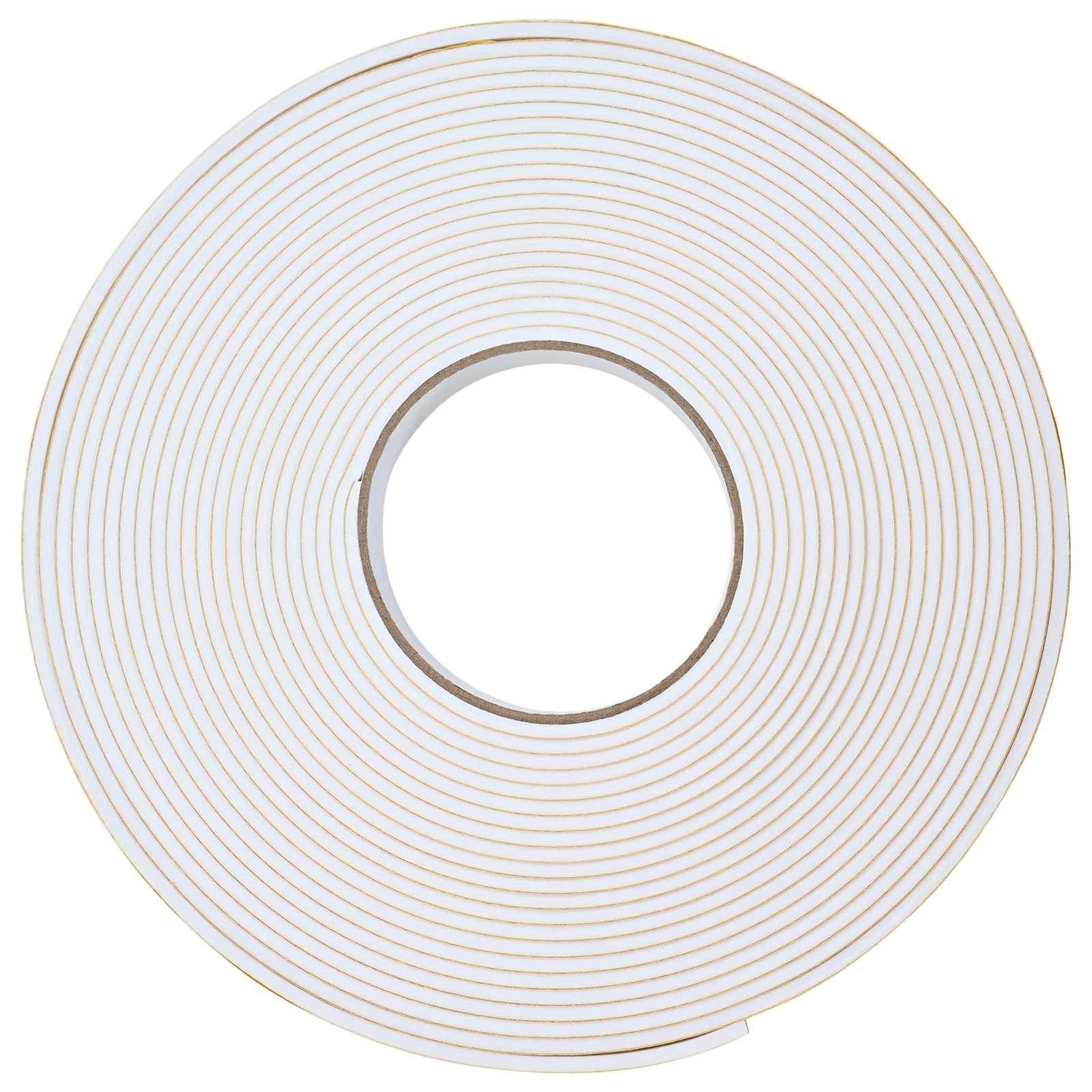 vidaXL Selbstklebendes Schaumstoffband Weiß 10mm x 10m CR-Schaum