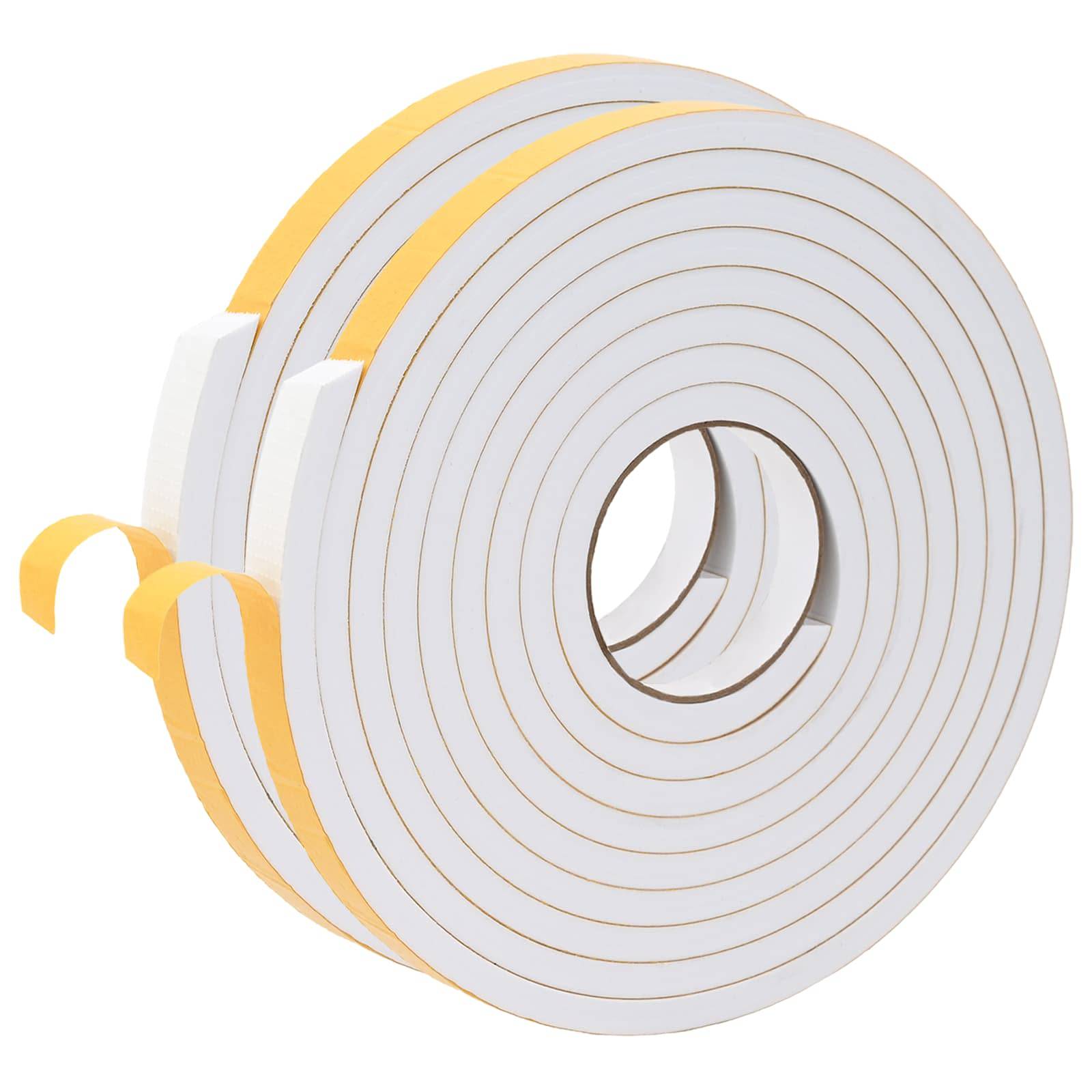 vidaXL Selbstklebendes Schaumstoffband 2 pcs Weiß 20mm x 5m CR-Schaum
