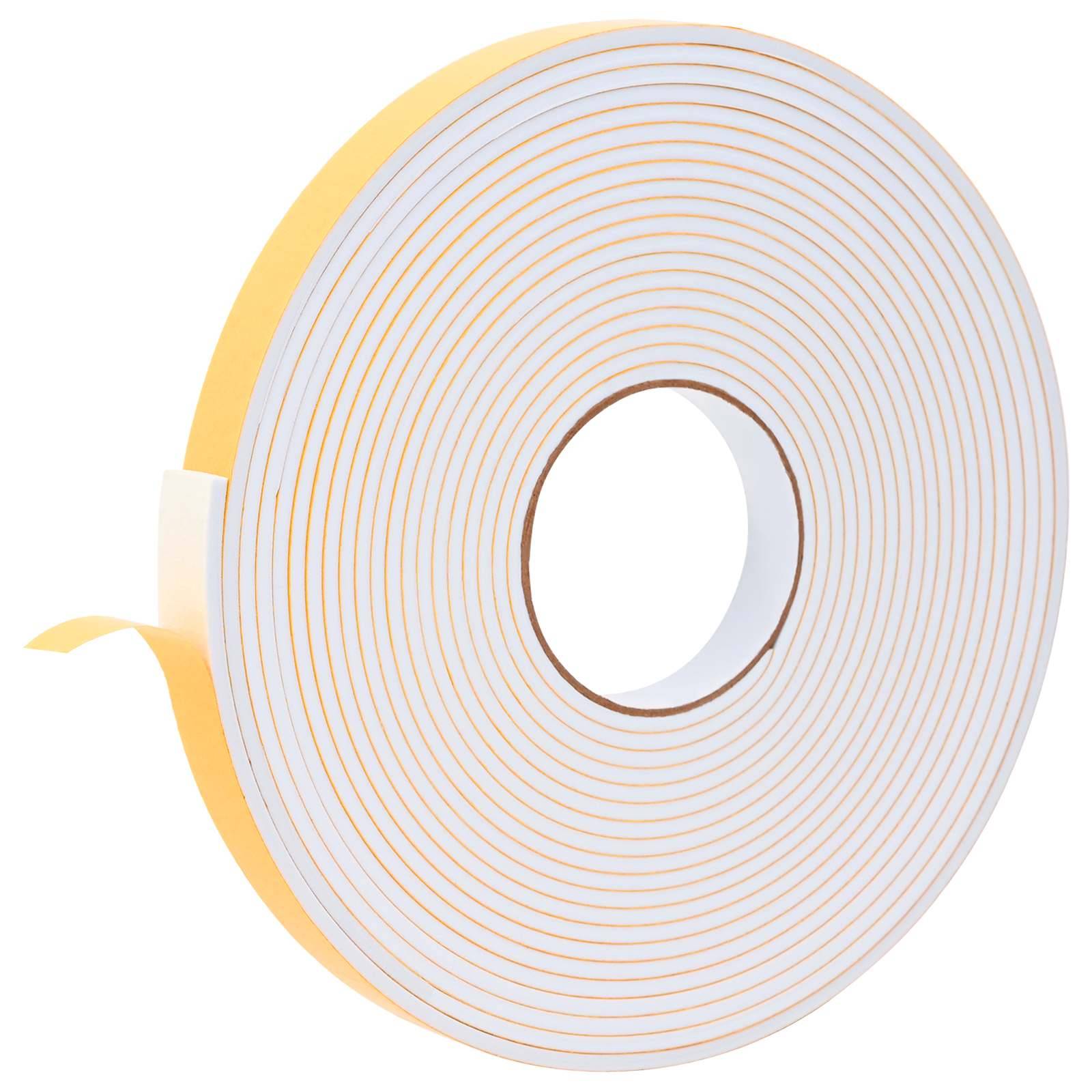 vidaXL Selbstklebendes Schaumstoffband Weiß 20mm x 10m CR-Schaum