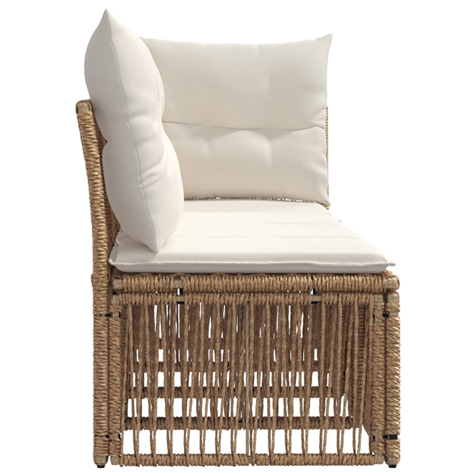 vidaXL 4-Sitzer Sofa mit linker Armlehne 4 pcs 4-Sitzanzahl Beige