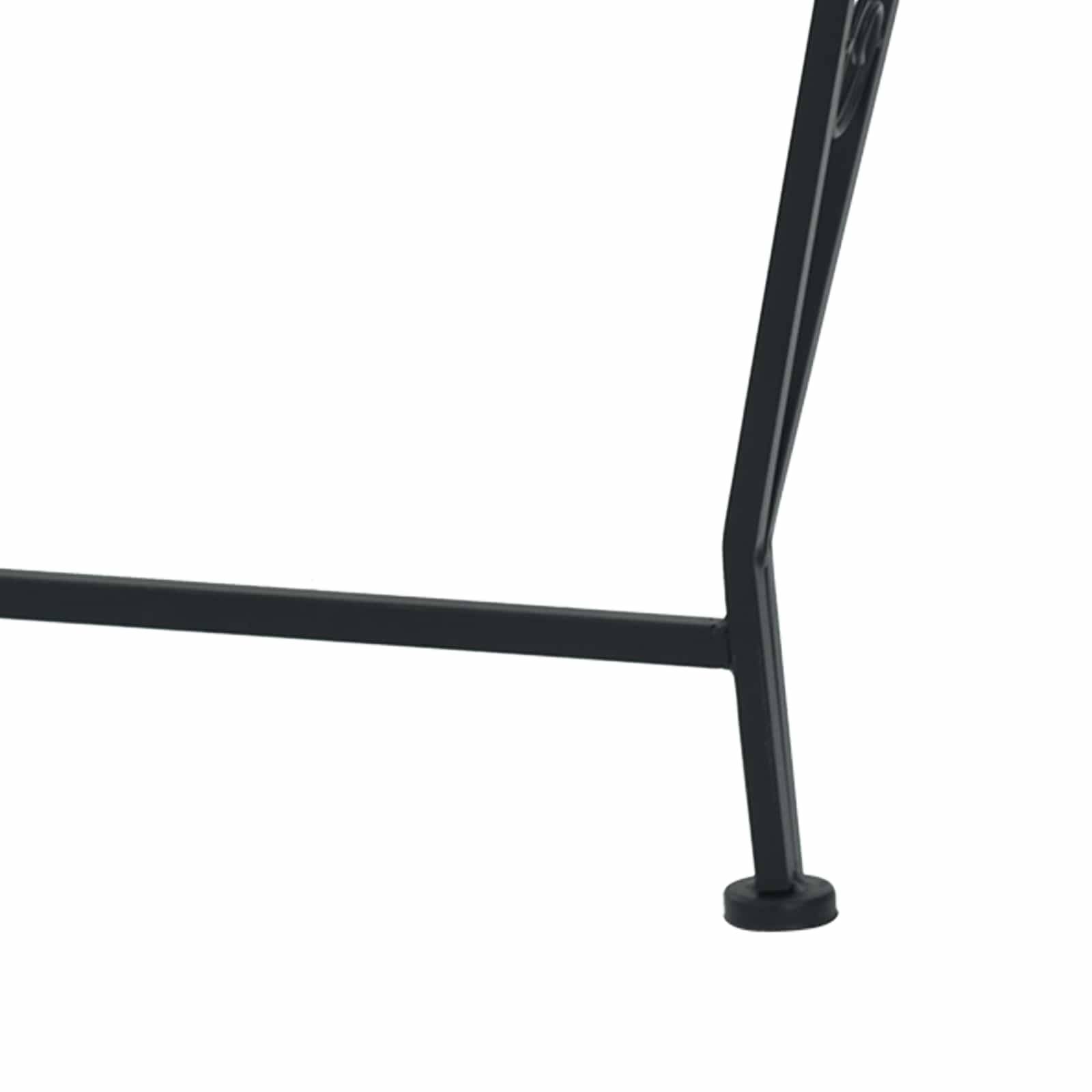vidaXL Baumbank Ø 160 x 89 cm Stahl Schwarz Rund