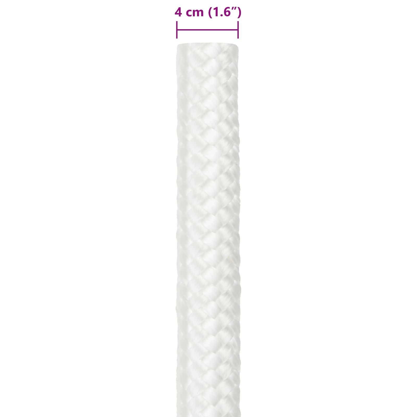 vidaXL Bootsseil 10 m 4 Weiß PP