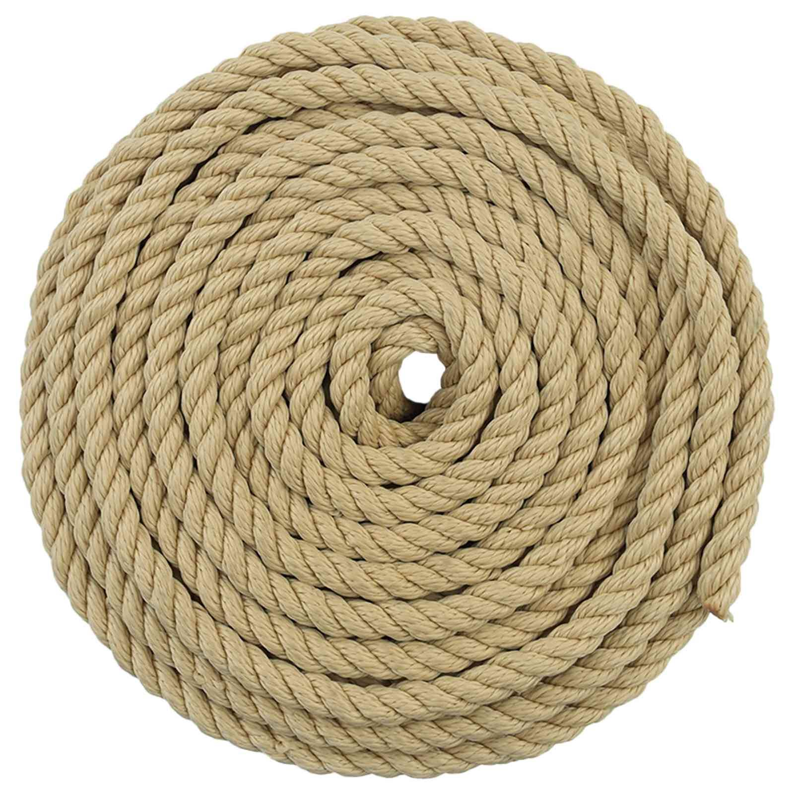vidaXL Bootsseil 50 m 1 Natur PP