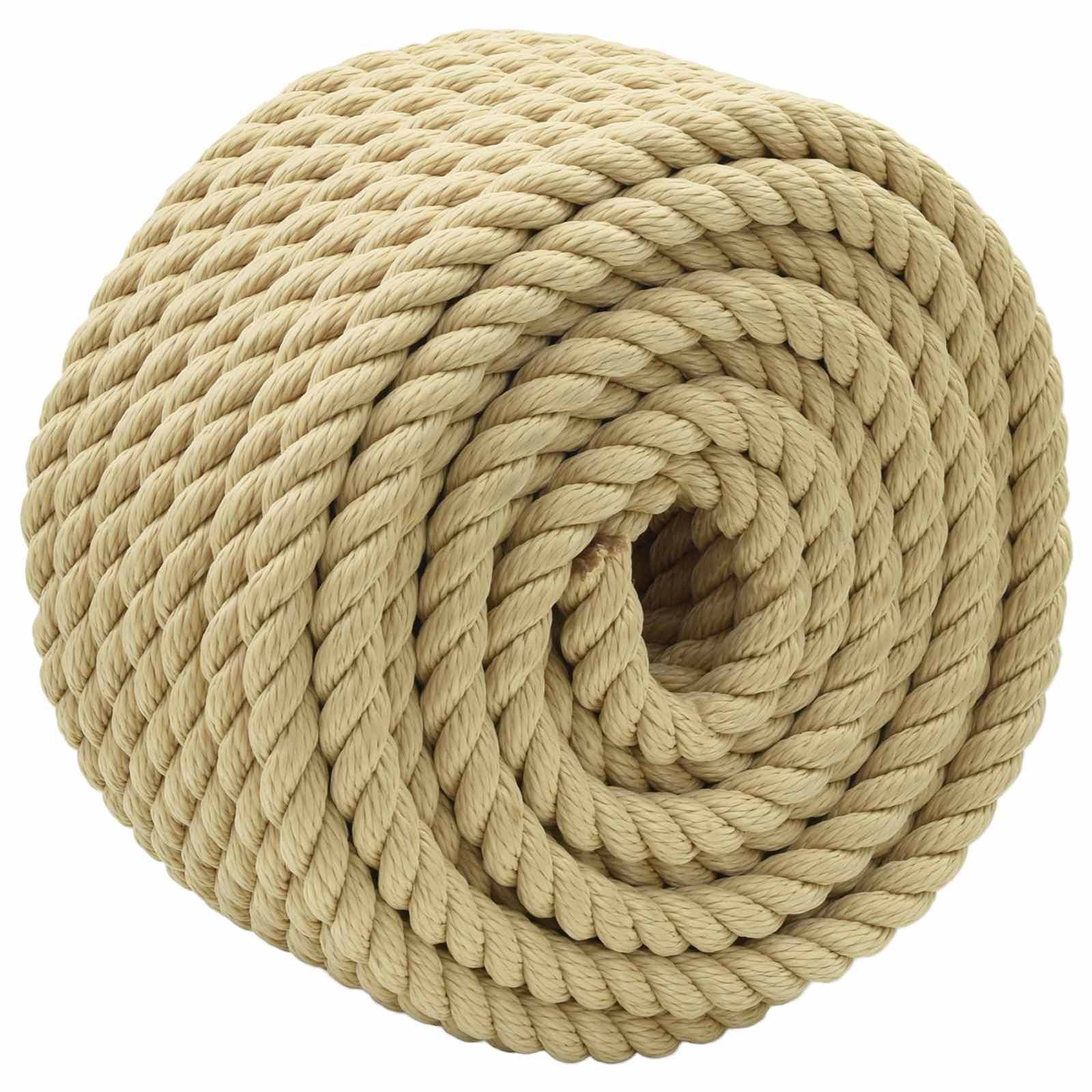 vidaXL Bootsseil 25 m 1.8 Natur PP