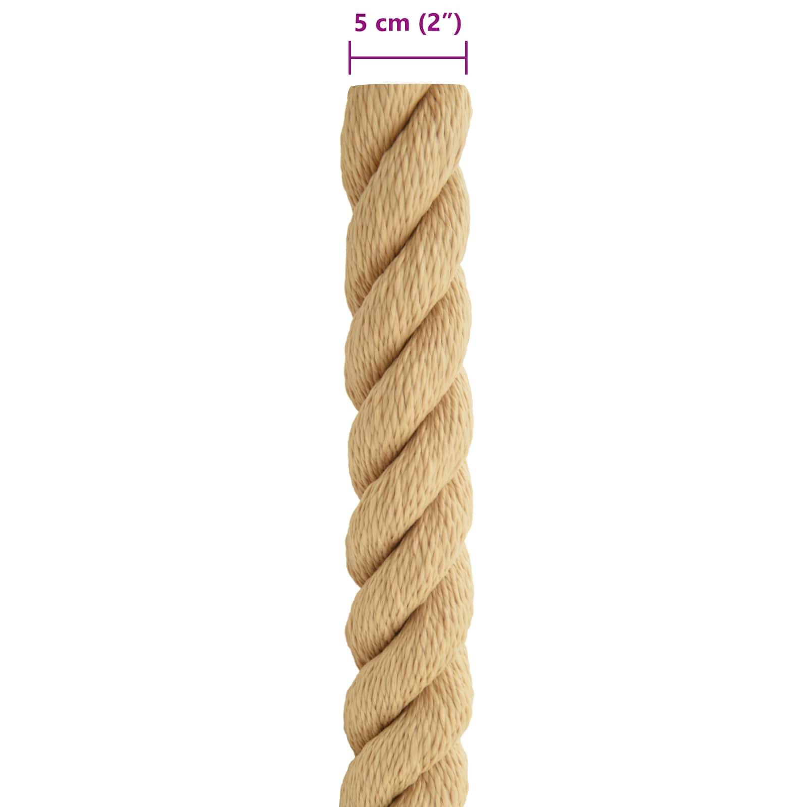 vidaXL Bootsseil 5 mm 5 m Natur