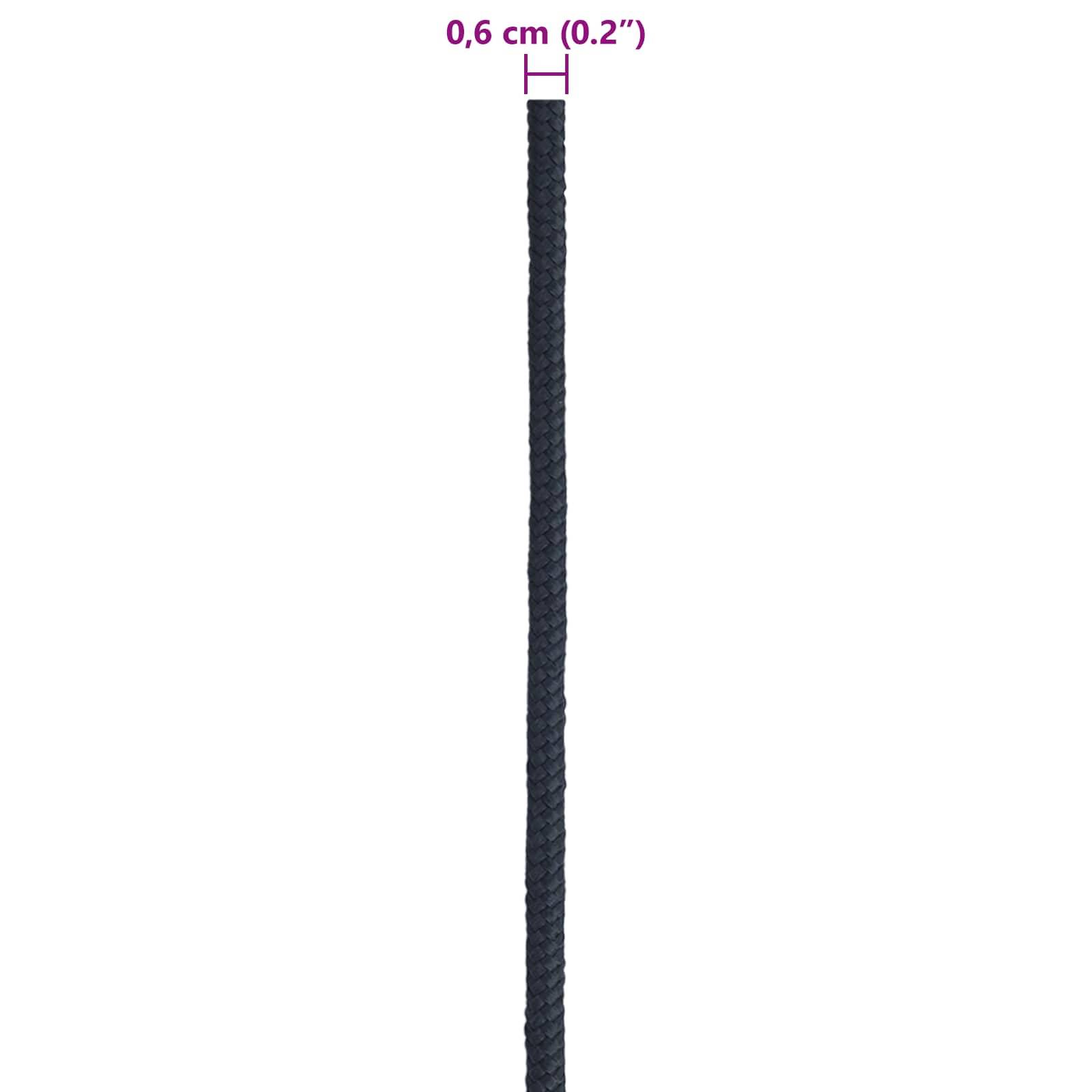 vidaXL Bootsseil 0.6 mm 25 m Königsblau Polyester