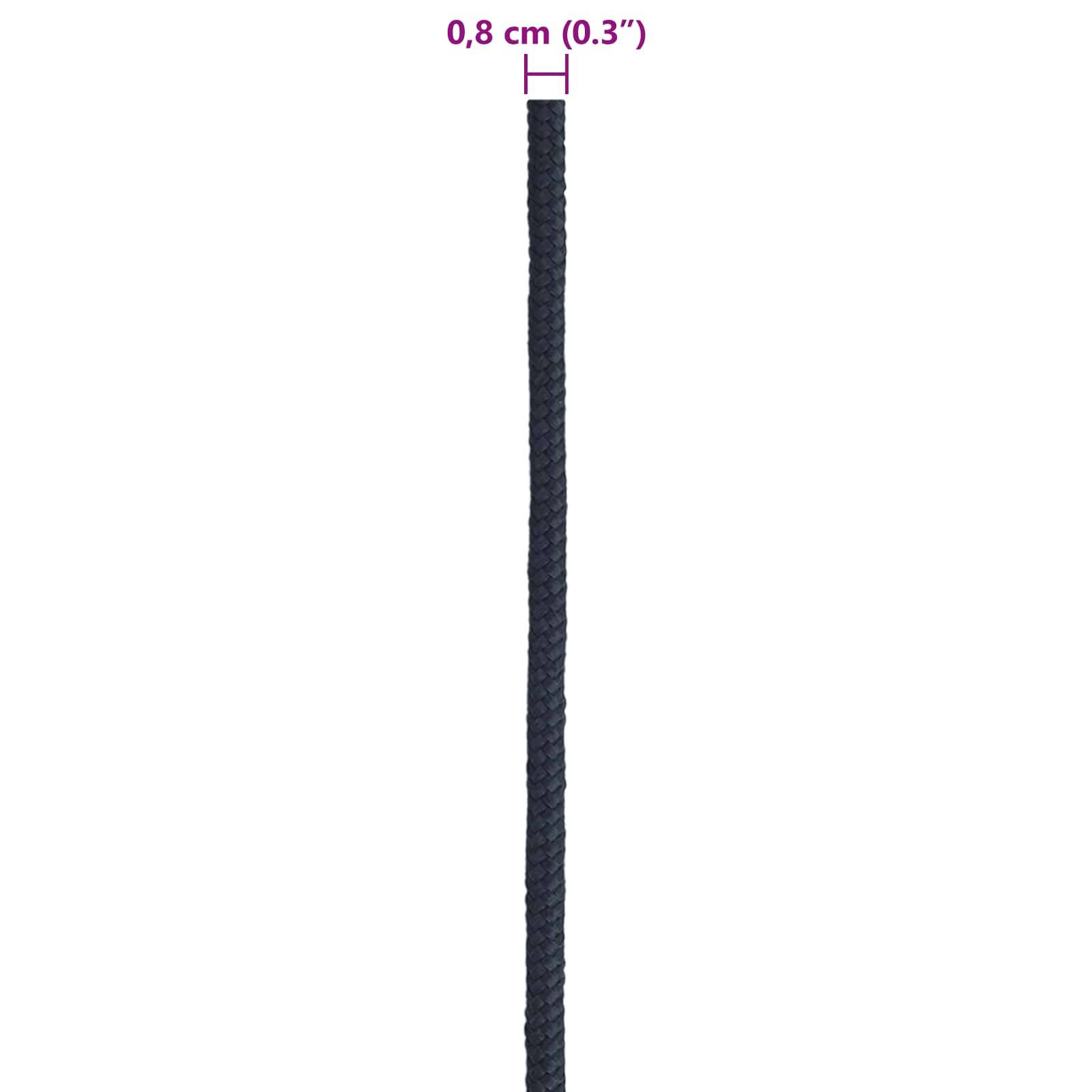 vidaXL Bootsseil 0.8 mm 100 m Königsblau Polyester