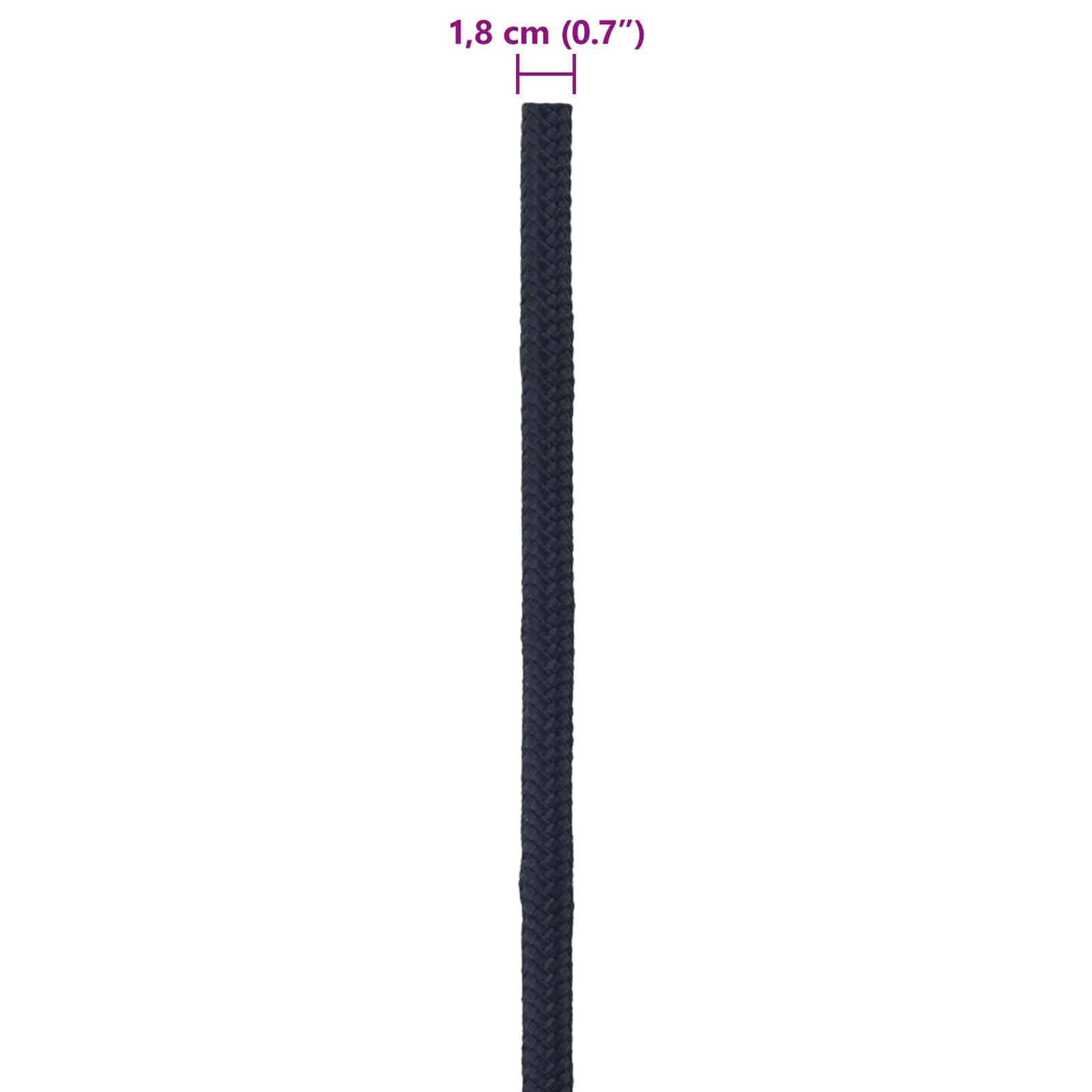 vidaXL Bootsseil Königsblau 25 m Polyester