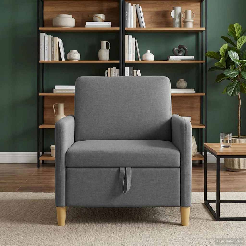 vidaXL Sofa mit Stauraum Dunkelgrau 72 x 78 x 87 cm Polyester