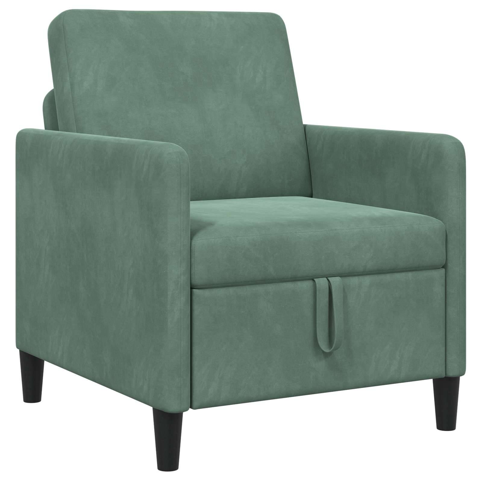 vidaXL Sofa mit Stauraum Meergrün 72 x 78 x 87 cm Polyester