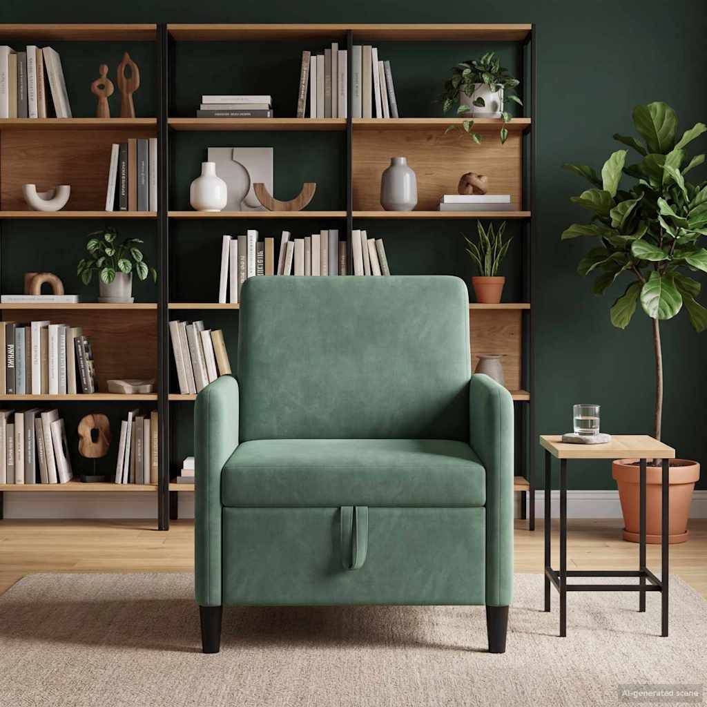 vidaXL Sofa mit Stauraum Meergrün 72 x 78 x 87 cm Polyester