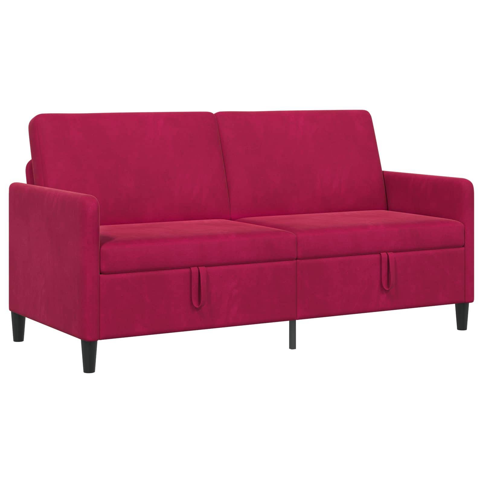 vidaXL Sofa mit Stauraum Weinrot 172 x 78 x 87 cm Polyester