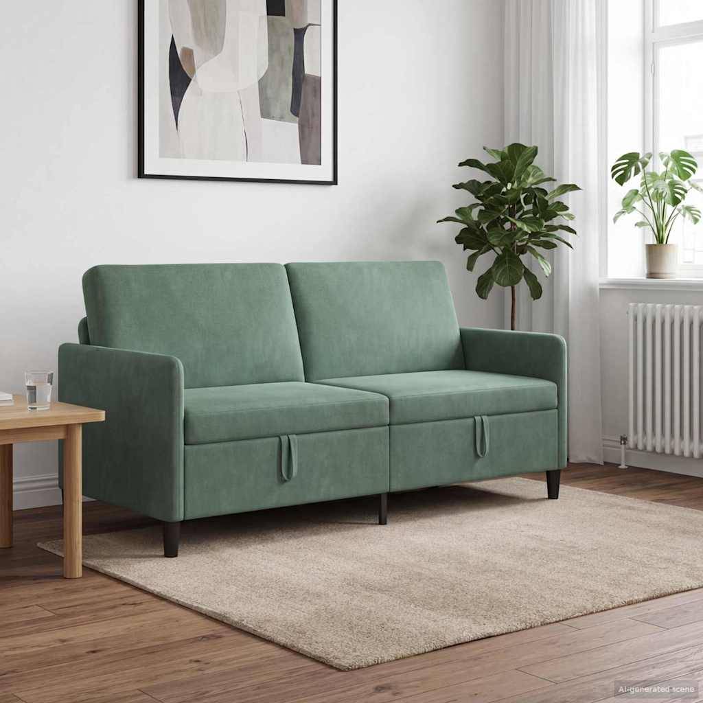 vidaXL Sofa mit Stauraum Meergrün 172 x 78 x 87 cm Polyester