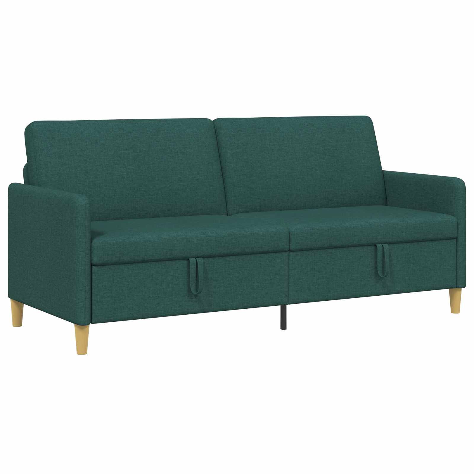 vidaXL Sofa mit Stauraum Dunkelgrün 192 x 78 x 87 cm Polyester