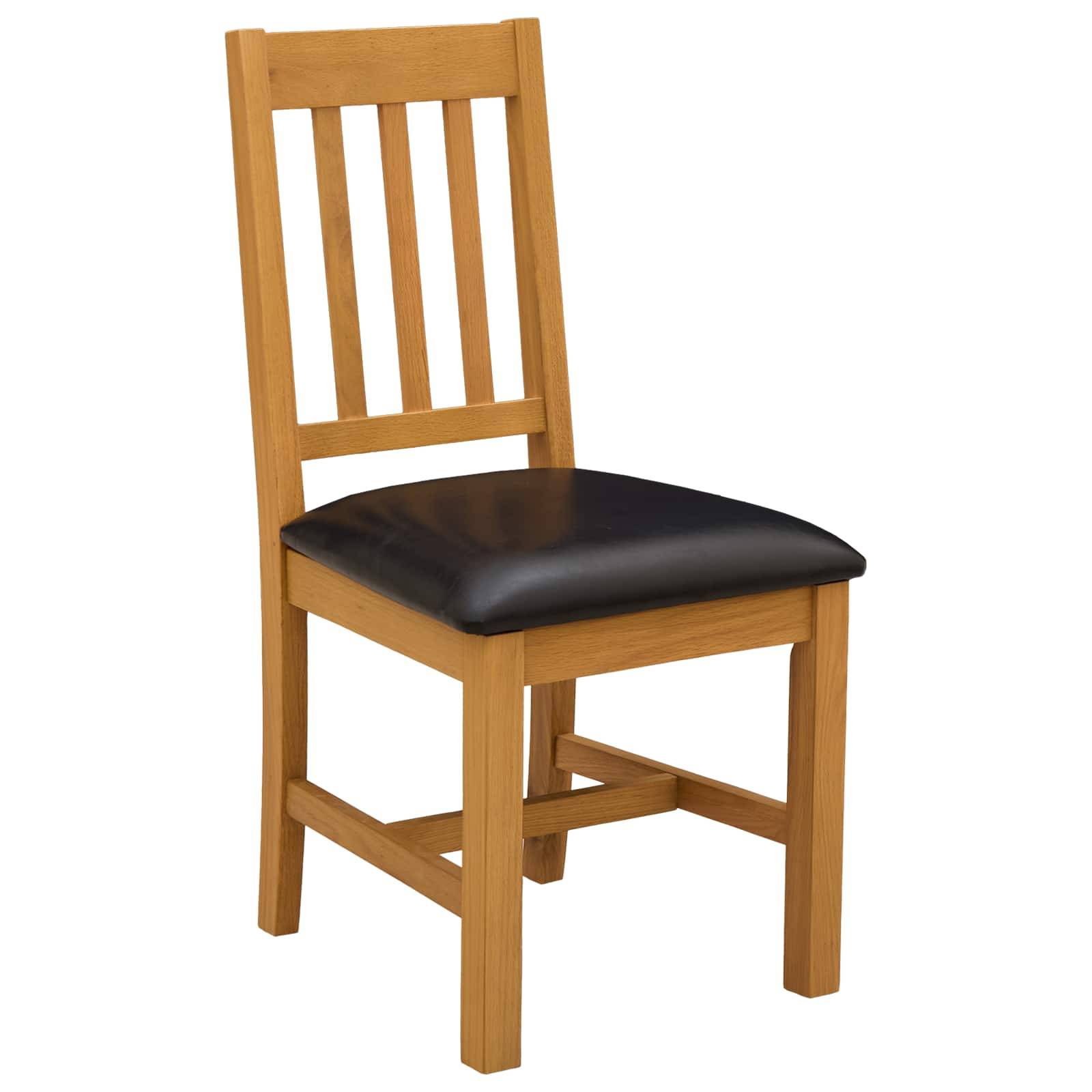 vidaXL Essgruppe 4 stk. Schwarz Massivholz Eiche