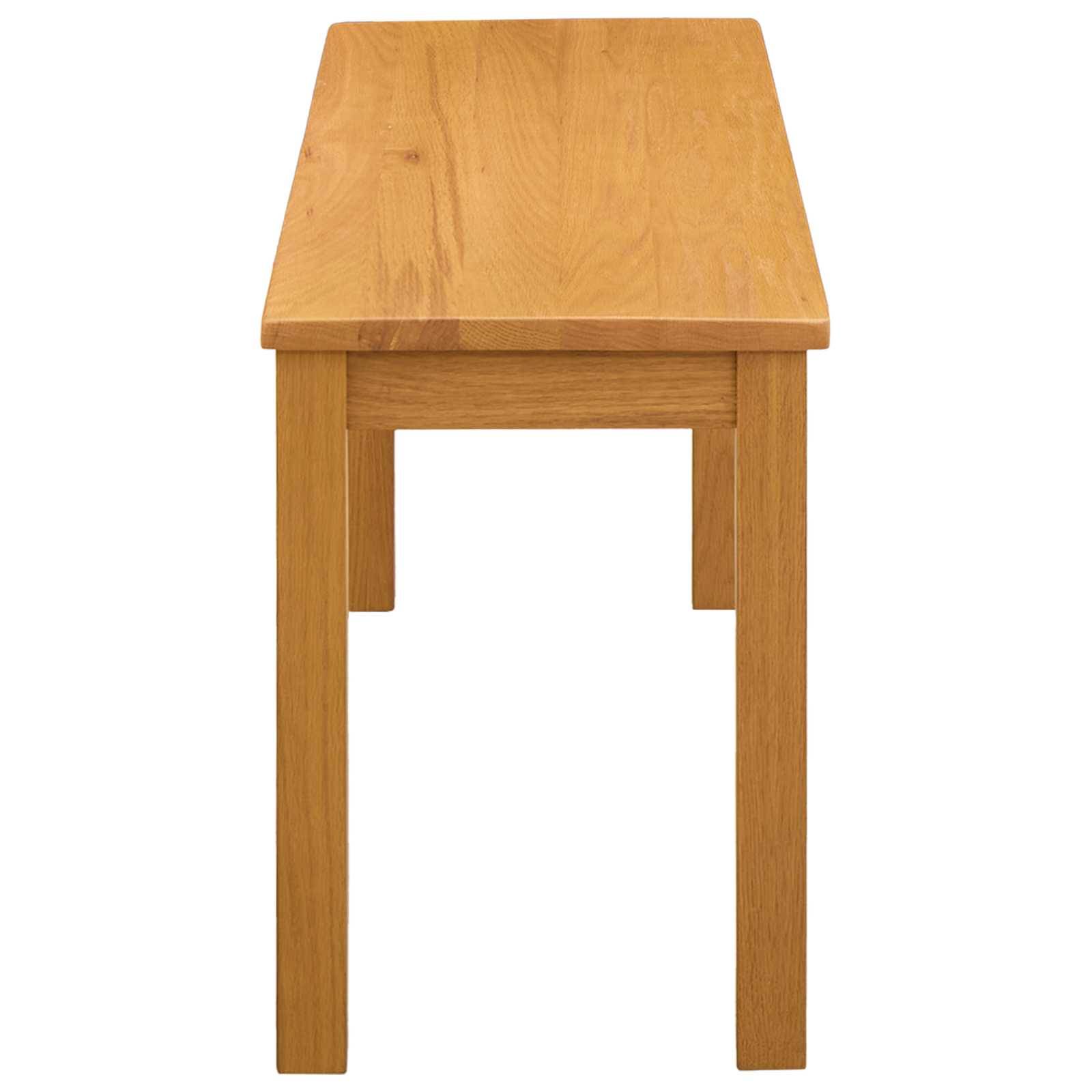 vidaXL Esstischbank 95 x 32 x 45 cm Massivholz Eiche Natur