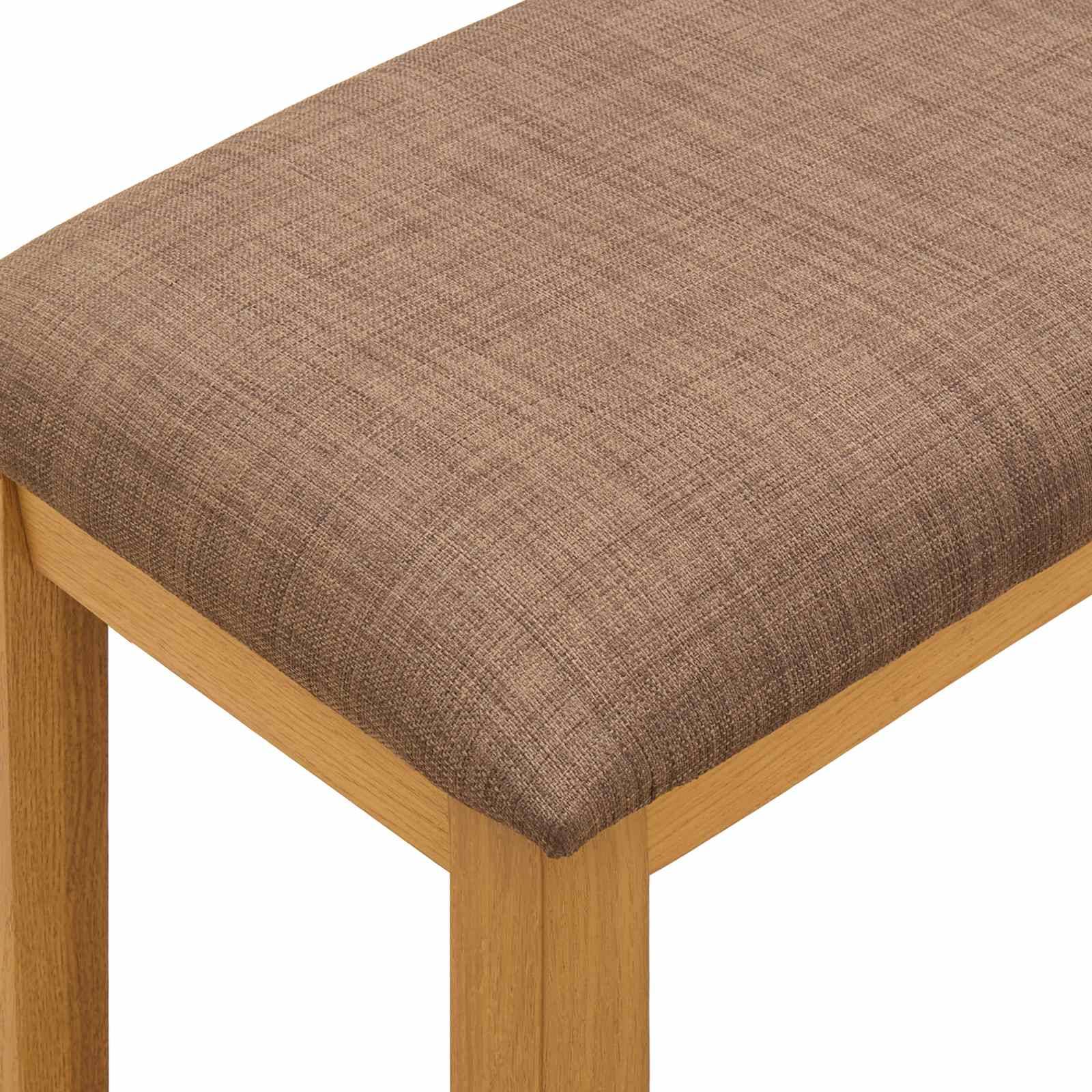 vidaXL Esstischbank 95 x 32 x 45 cm Massivholz Eiche Grau
