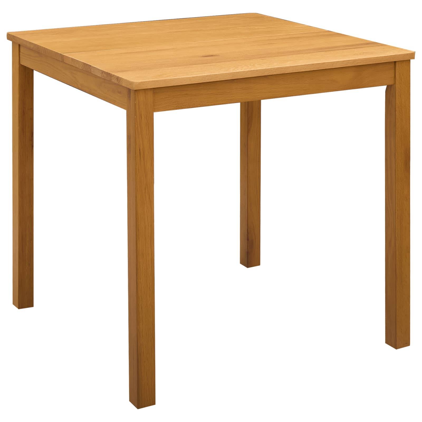 vidaXL Essgruppe 3 stk. Beige Massivholz Eiche