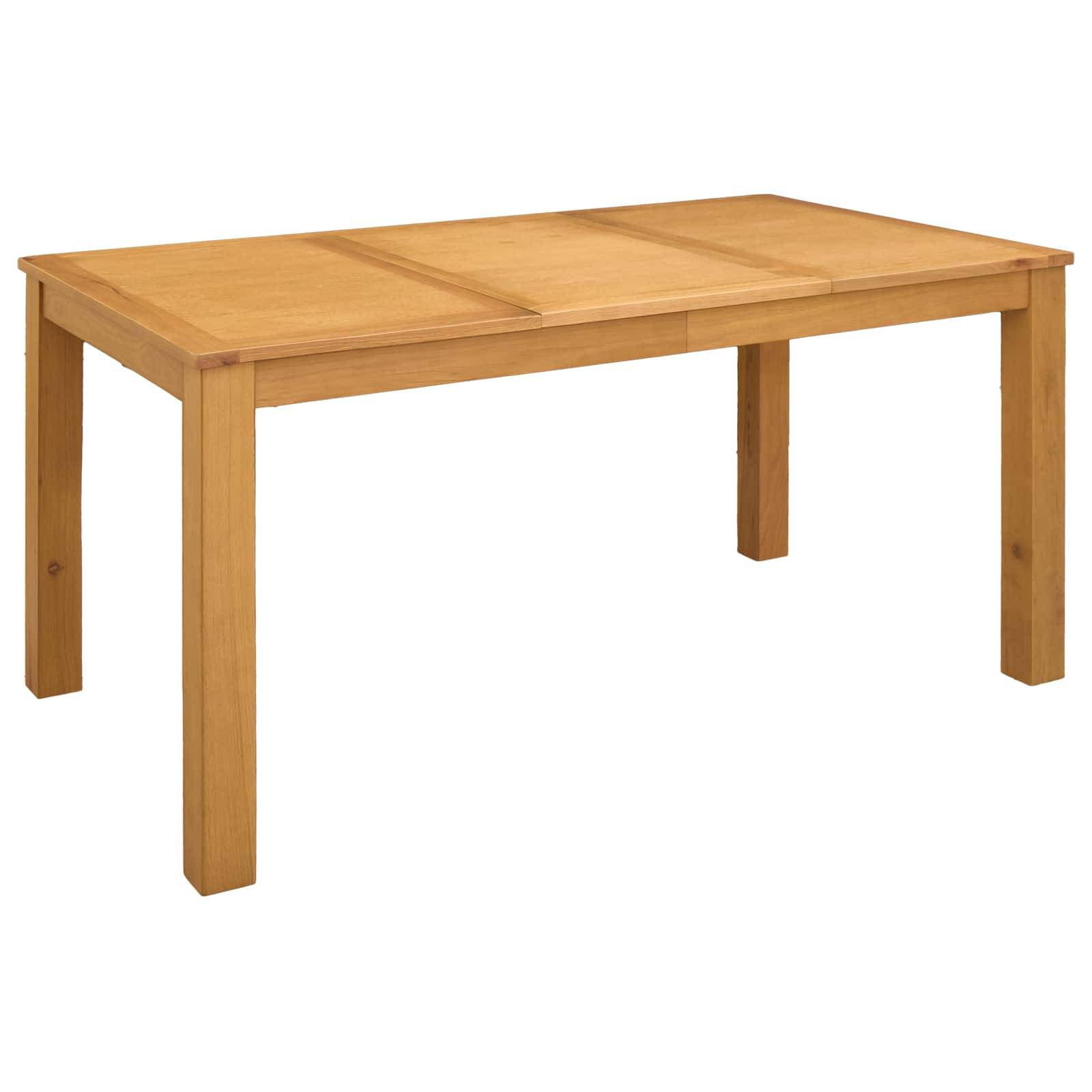 vidaXL Essgruppe 7 stk. Schwarz Massivholz Eiche