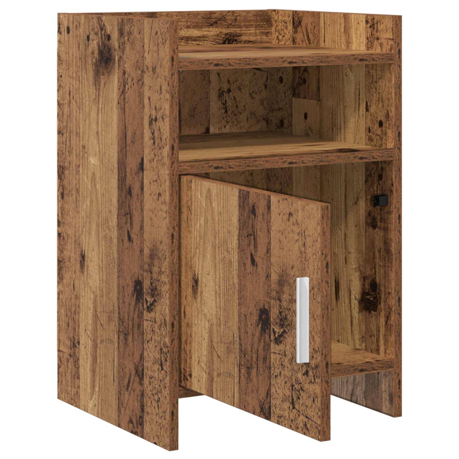 vidaXL Nachttische 2 pcs Altholz 40 x 36 x 60 cm Holzwerkstoff