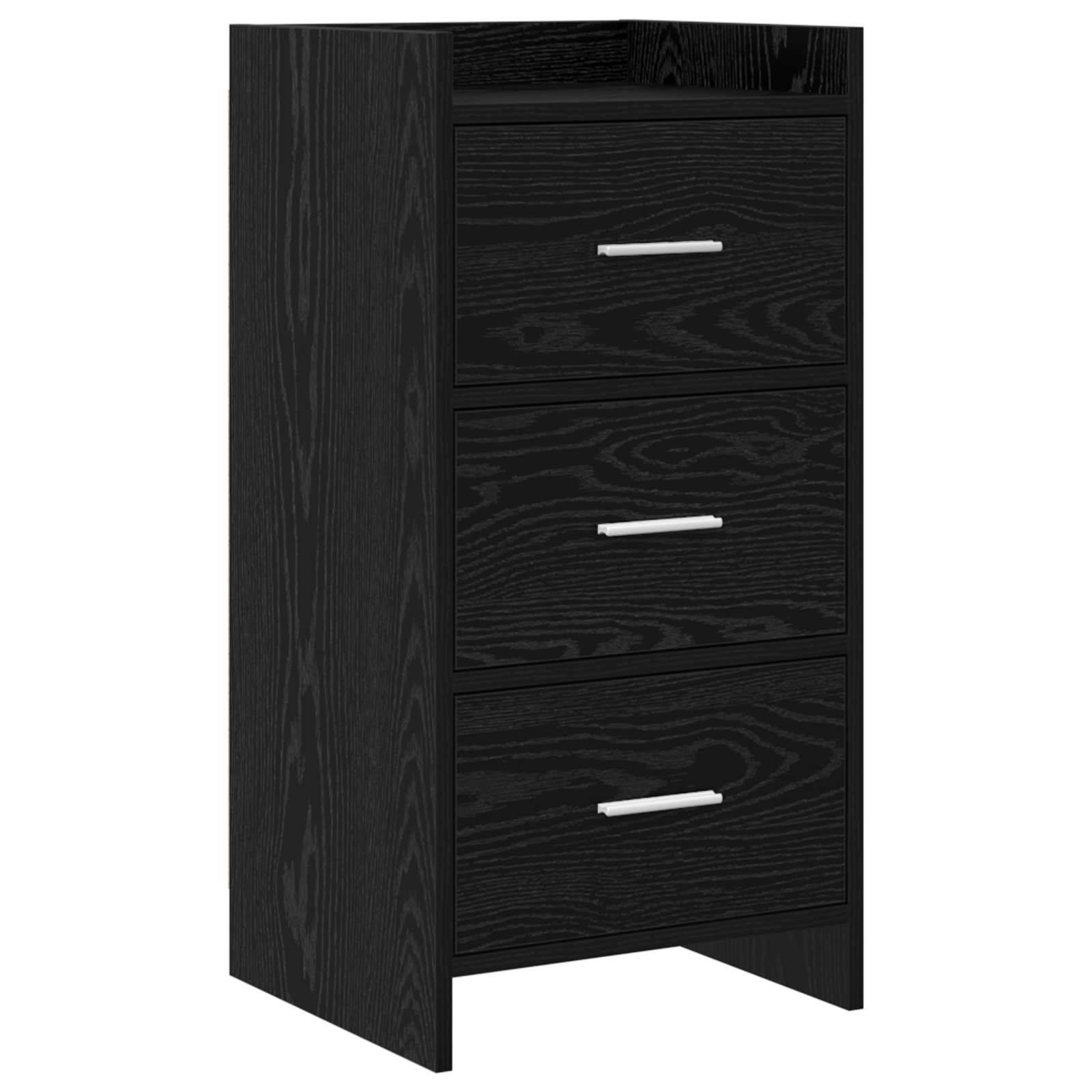 vidaXL Sideboard Schwarze Eiche 40 x 36 x 80 cm Holzwerkstoff