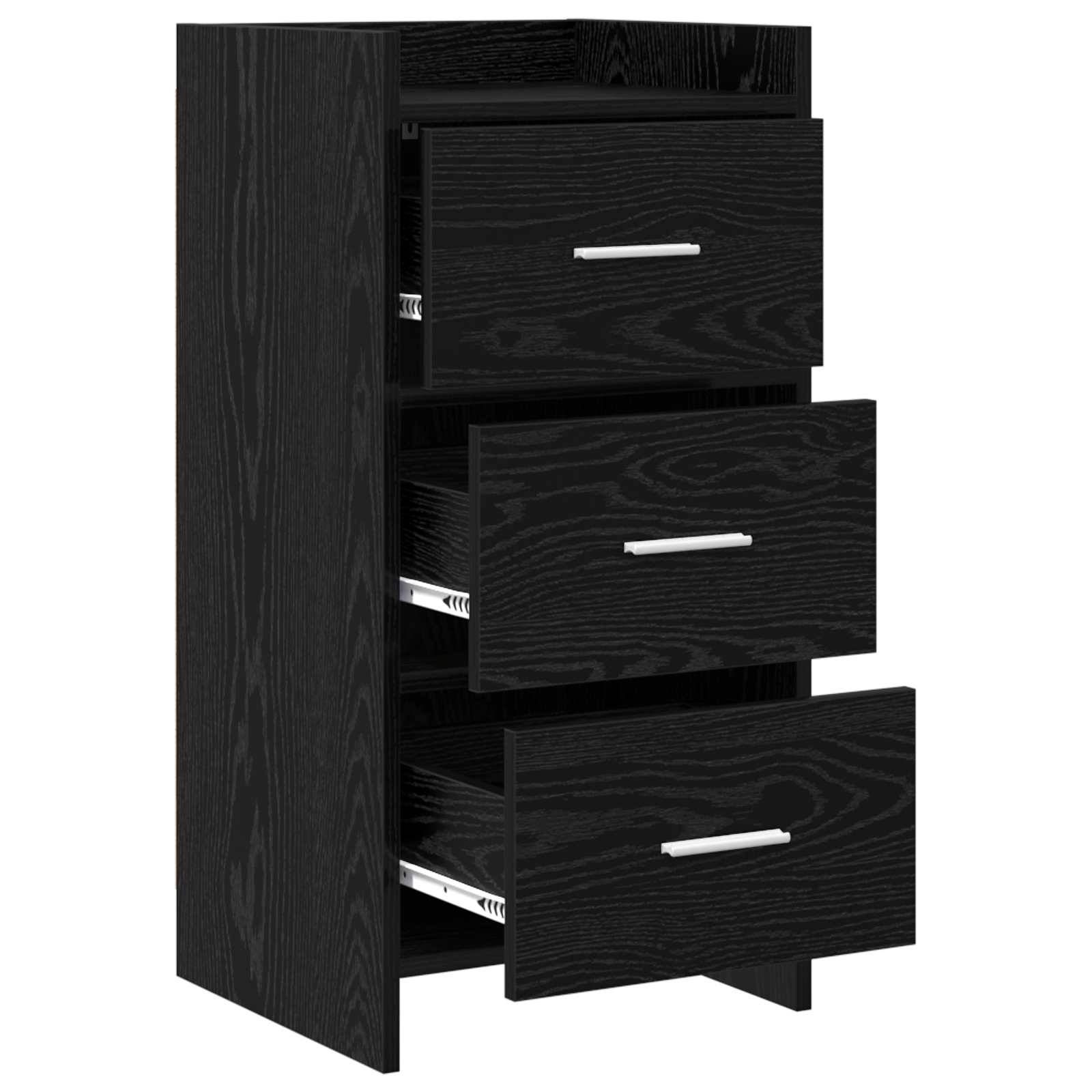 vidaXL Sideboard Schwarze Eiche 40 x 36 x 80 cm Holzwerkstoff
