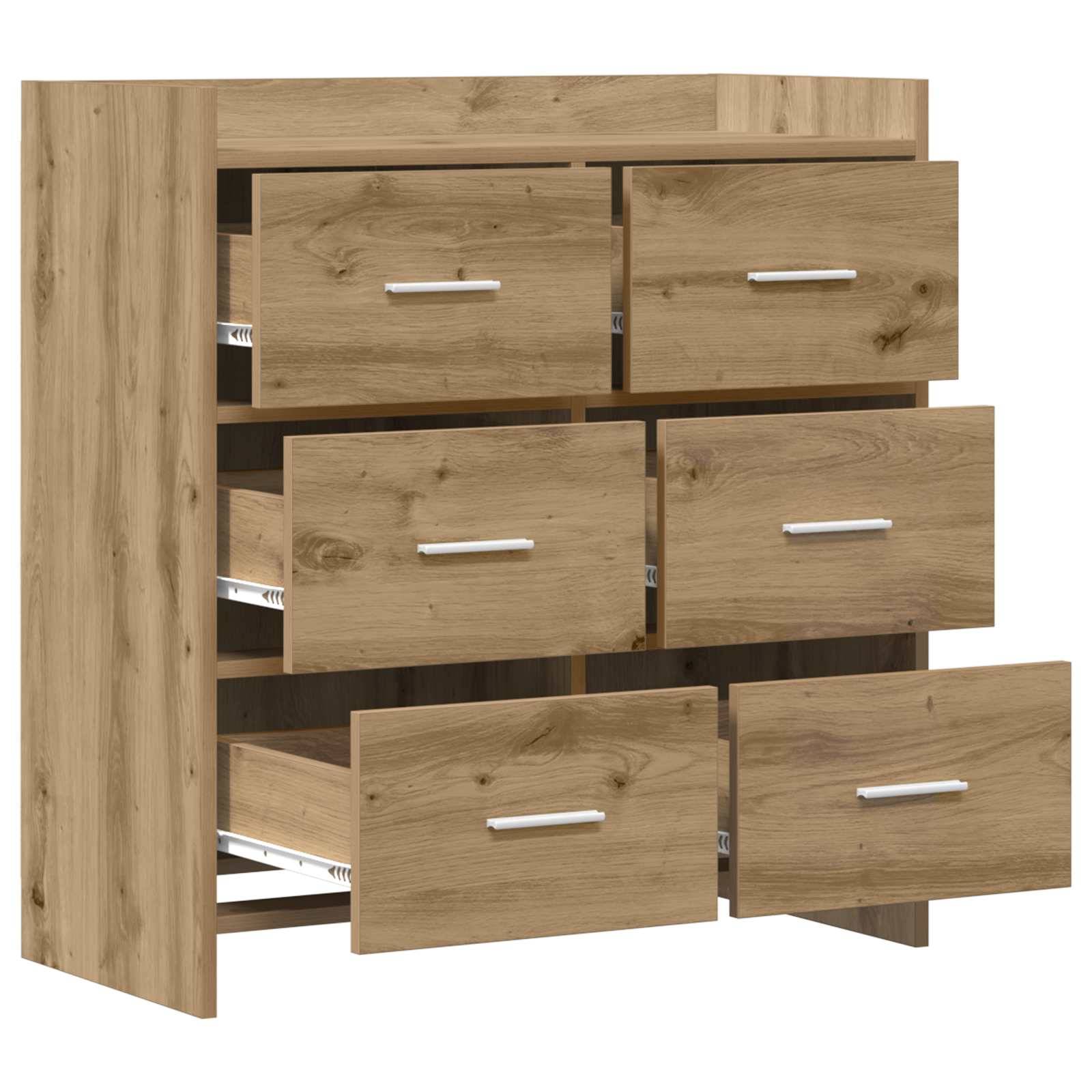 vidaXL Sideboard Artisan-Eiche 75 x 33 x 80 cm Holzwerkstoff