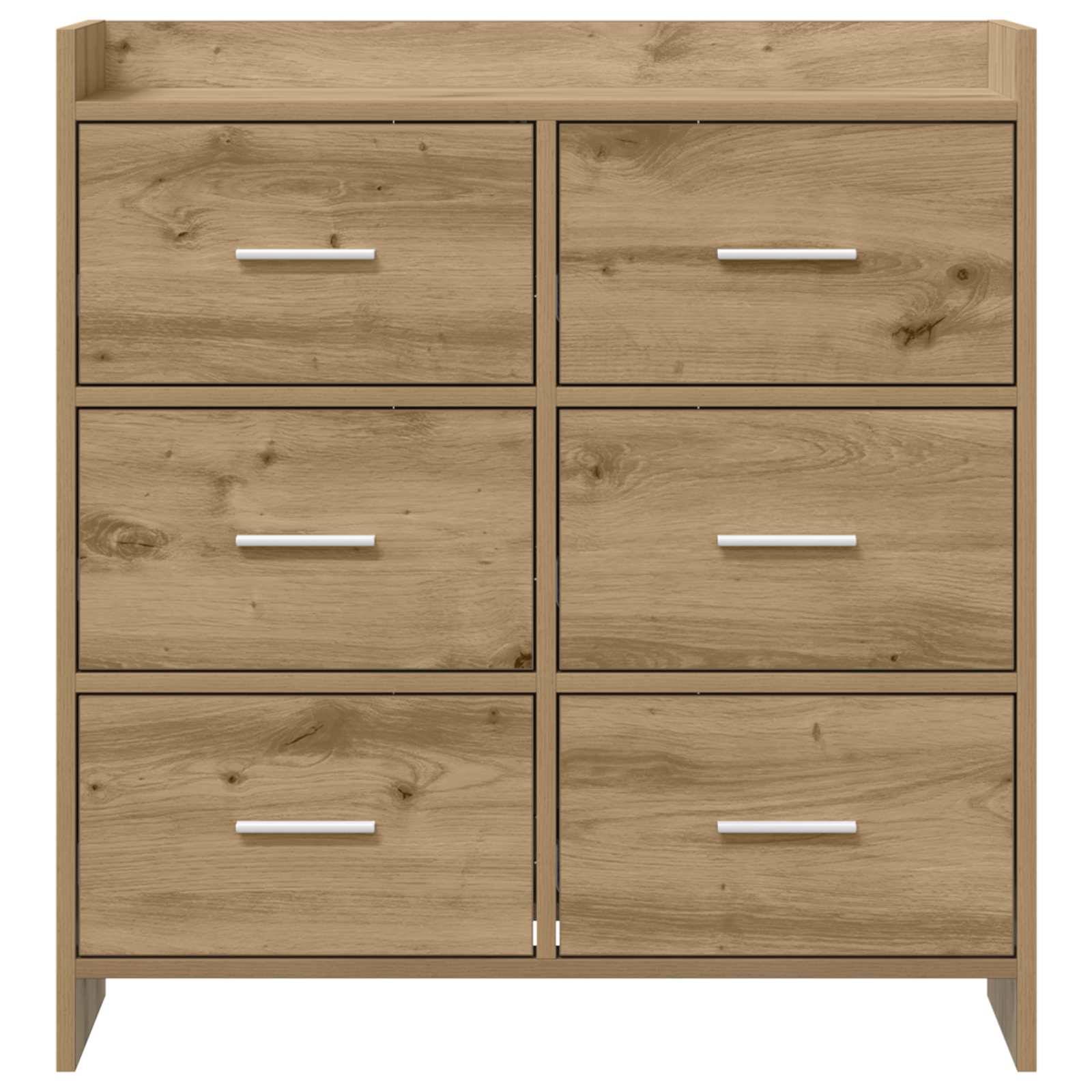 vidaXL Sideboard Artisan-Eiche 75 x 33 x 80 cm Holzwerkstoff