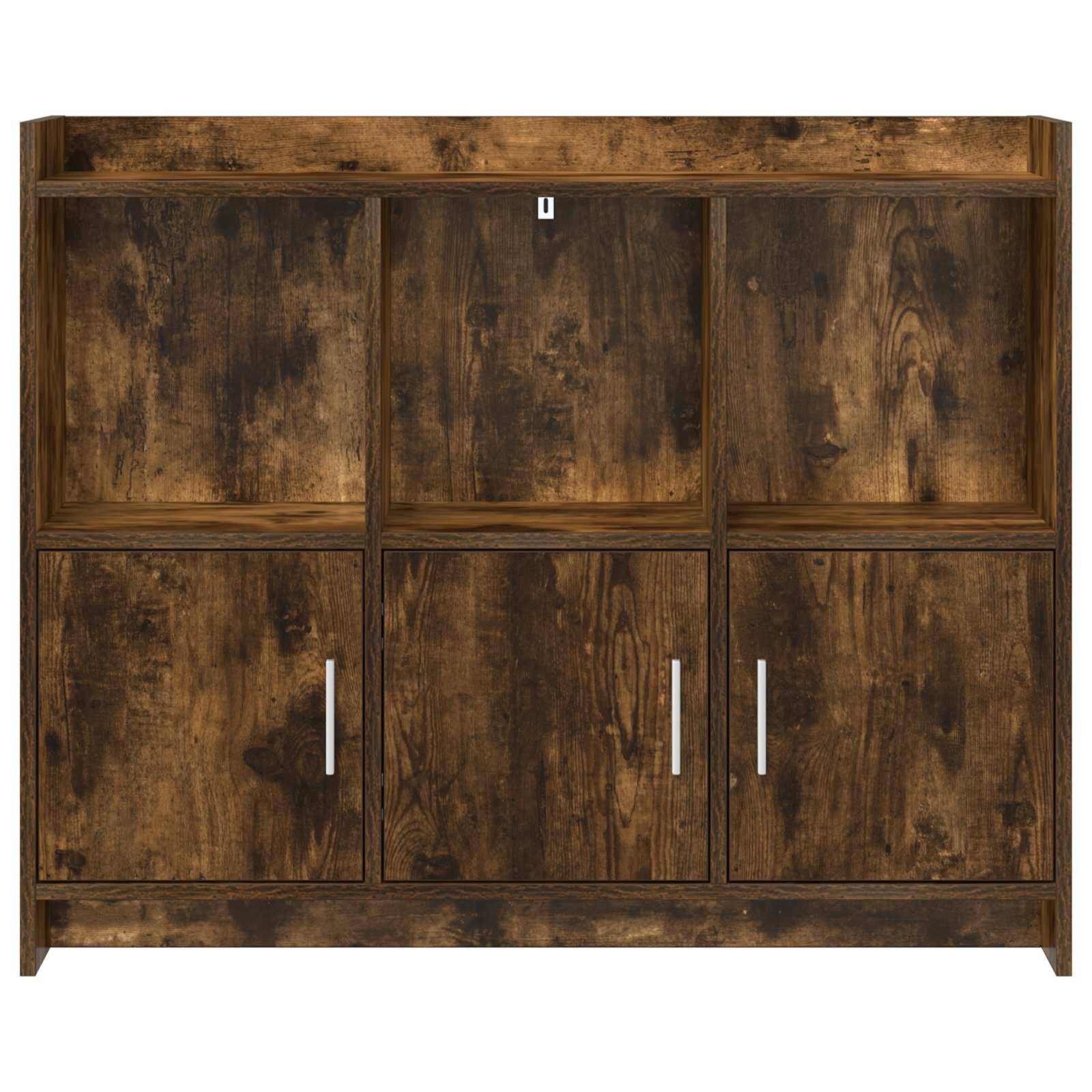 vidaXL Sideboard Geräucherte Eiche 98,5 x 33 x 80 cm Holzwerkstoff