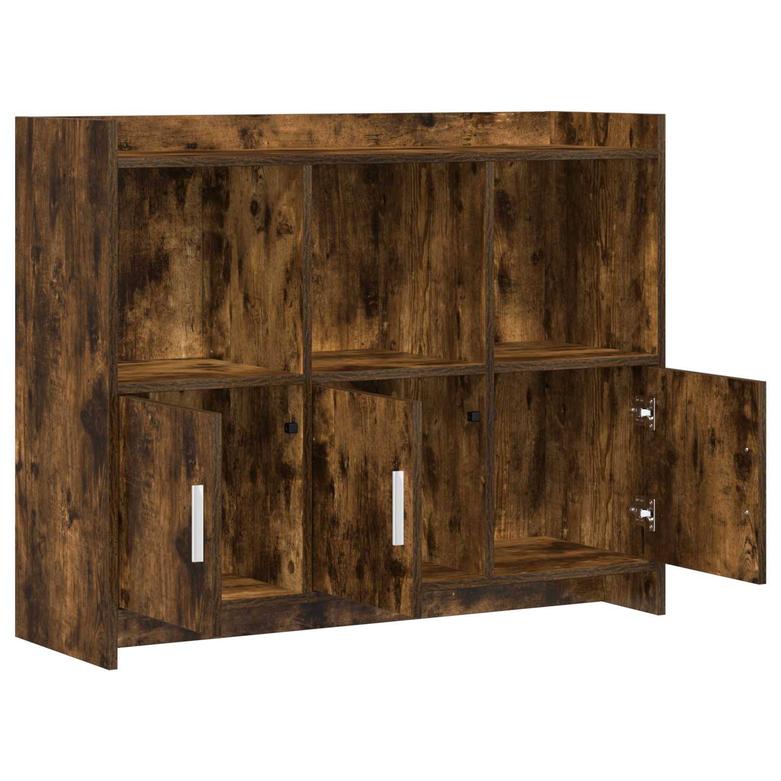 vidaXL Sideboard Geräucherte Eiche 98,5 x 33 x 80 cm Holzwerkstoff