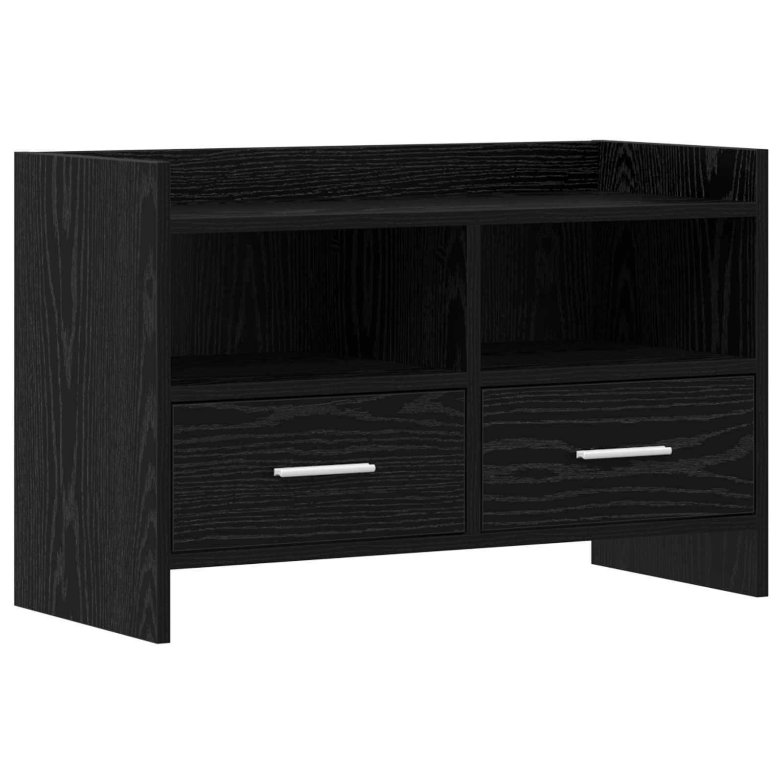 vidaXL TV-Schränk 71,5 x 33 x 47 cm Schwarze Eiche Holzwerkstoff